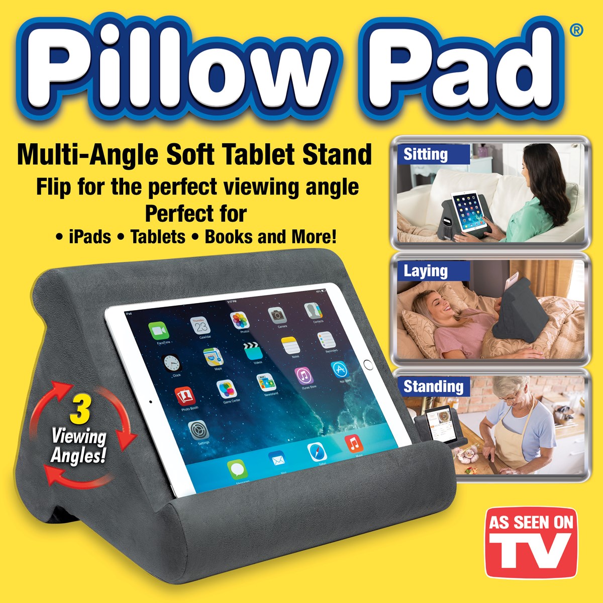 Pillow Pad MultiAngle Soft Tablet Stand Device Holder Collections Etc.