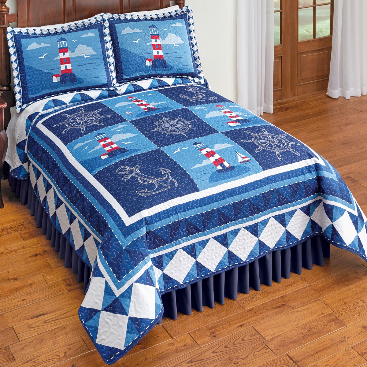 Classic Cape Cod Lighthouse Nautical Quilt Collections Etc.