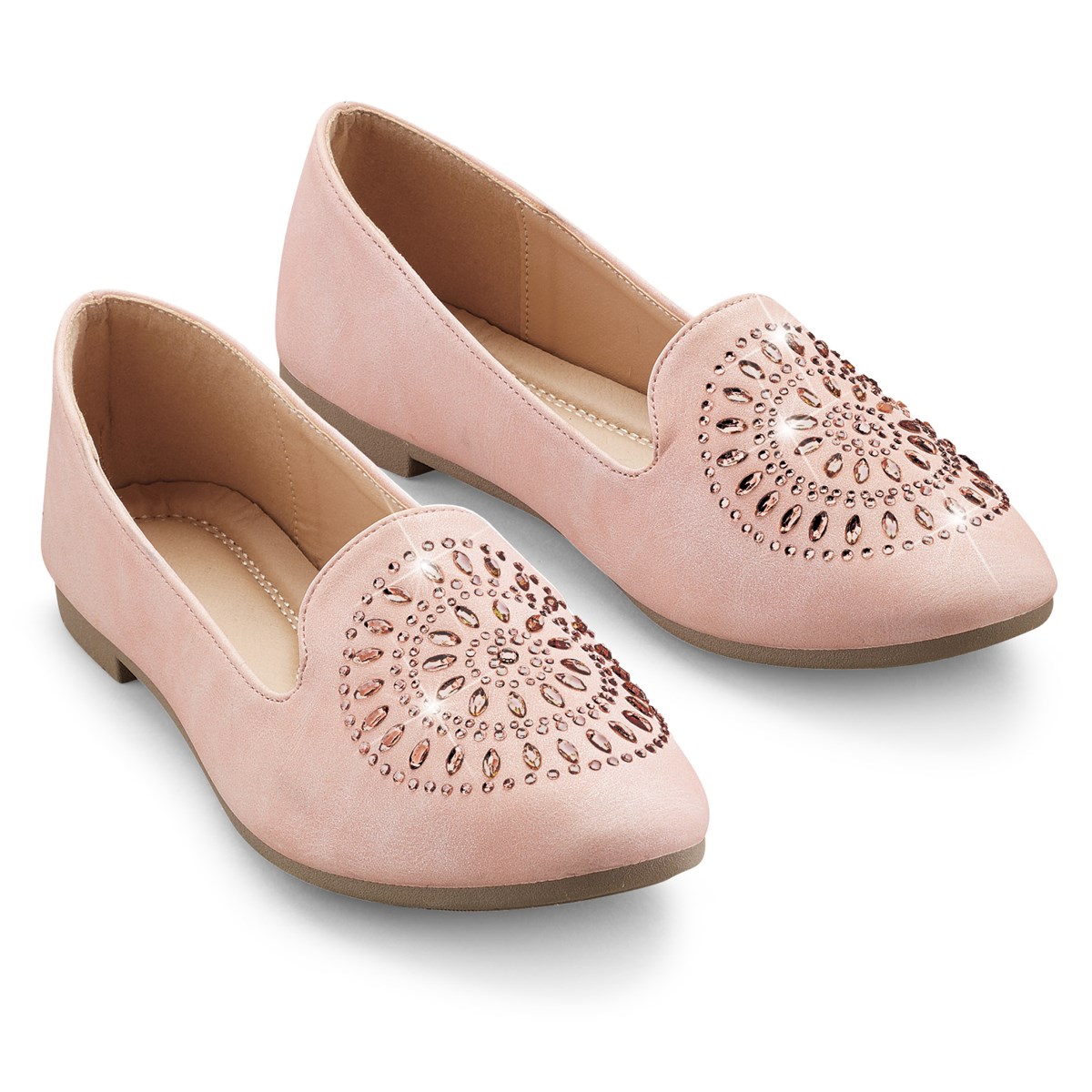 Stylish and Comfortable Rhinestone Medallion SlipOn Shoes Stylish and Comfortable Rhinestone Medallion SlipOn Shoes