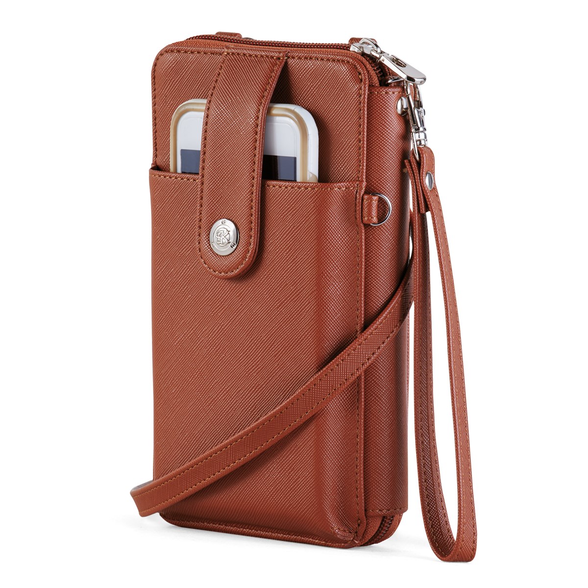RFID Crossbody Cell Phone Wallet with Adjustable Strap Collections Etc.