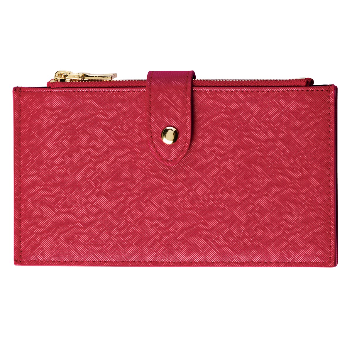 RFID Zippered Bifold Womens Wallet with 16 Slots Collections Etc.