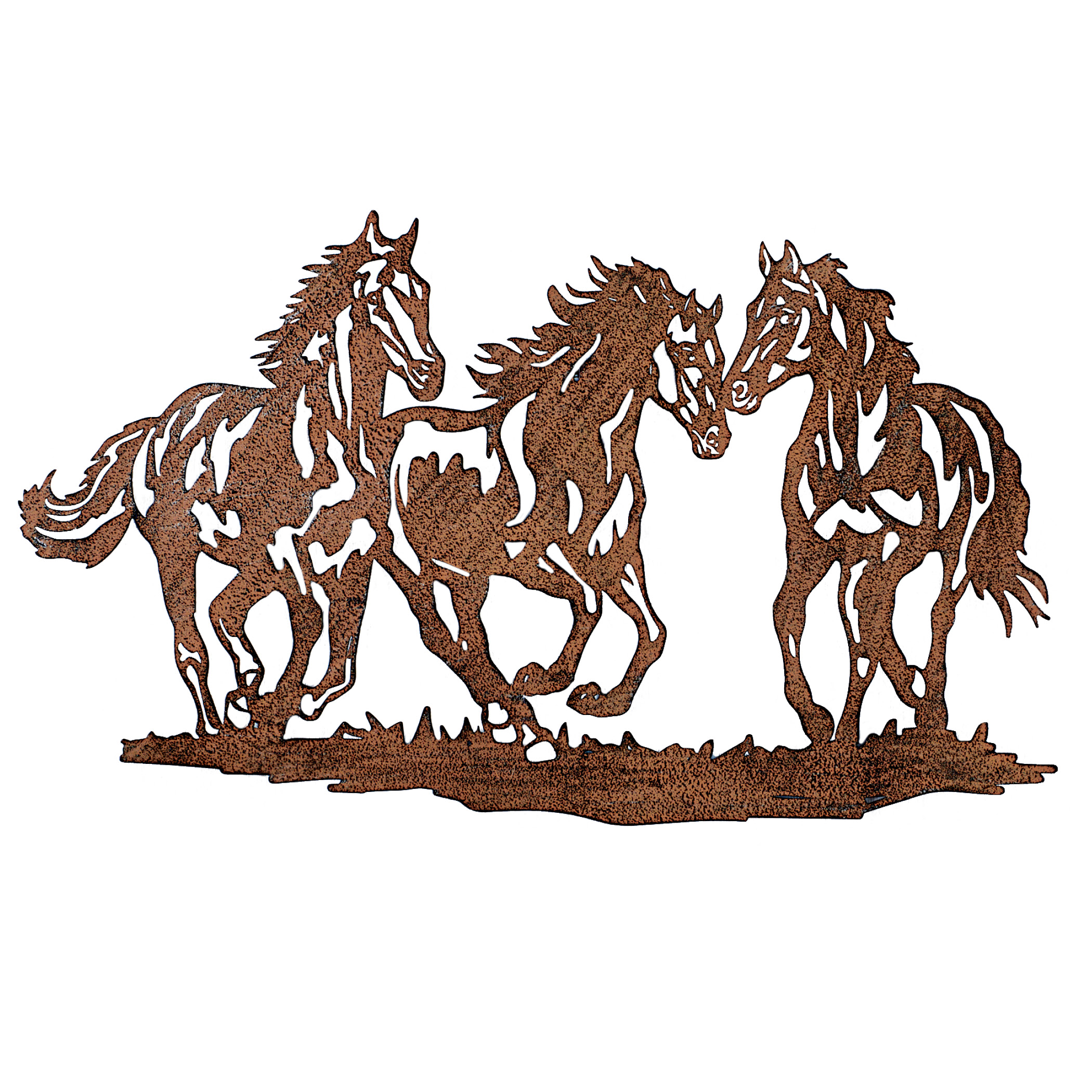Galloping Wild Horse Trio Metal Wall Art eBay