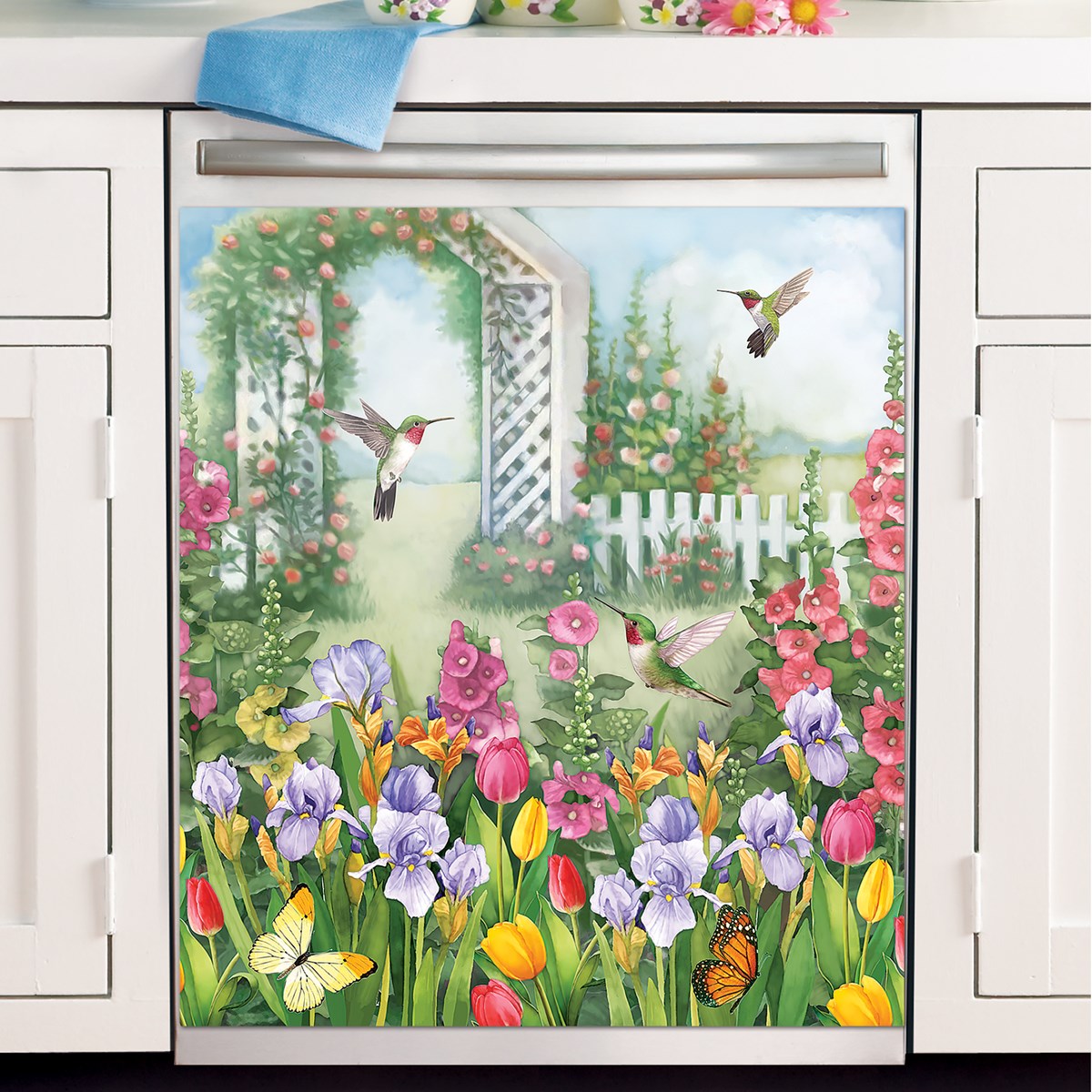 Springtime Hummingbird Garden Kitchen Dishwasher Collections Etc.