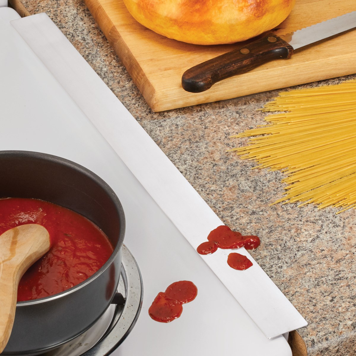 Aluminum Kitchen Counter & Stove Gap Covers Set of 2 Collections Etc.