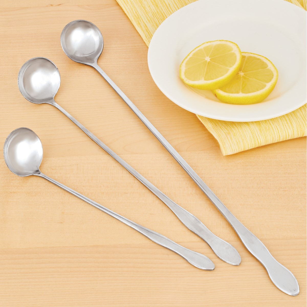 Stainless Steel Long Handled Spoons Set of 3 Collections Etc.