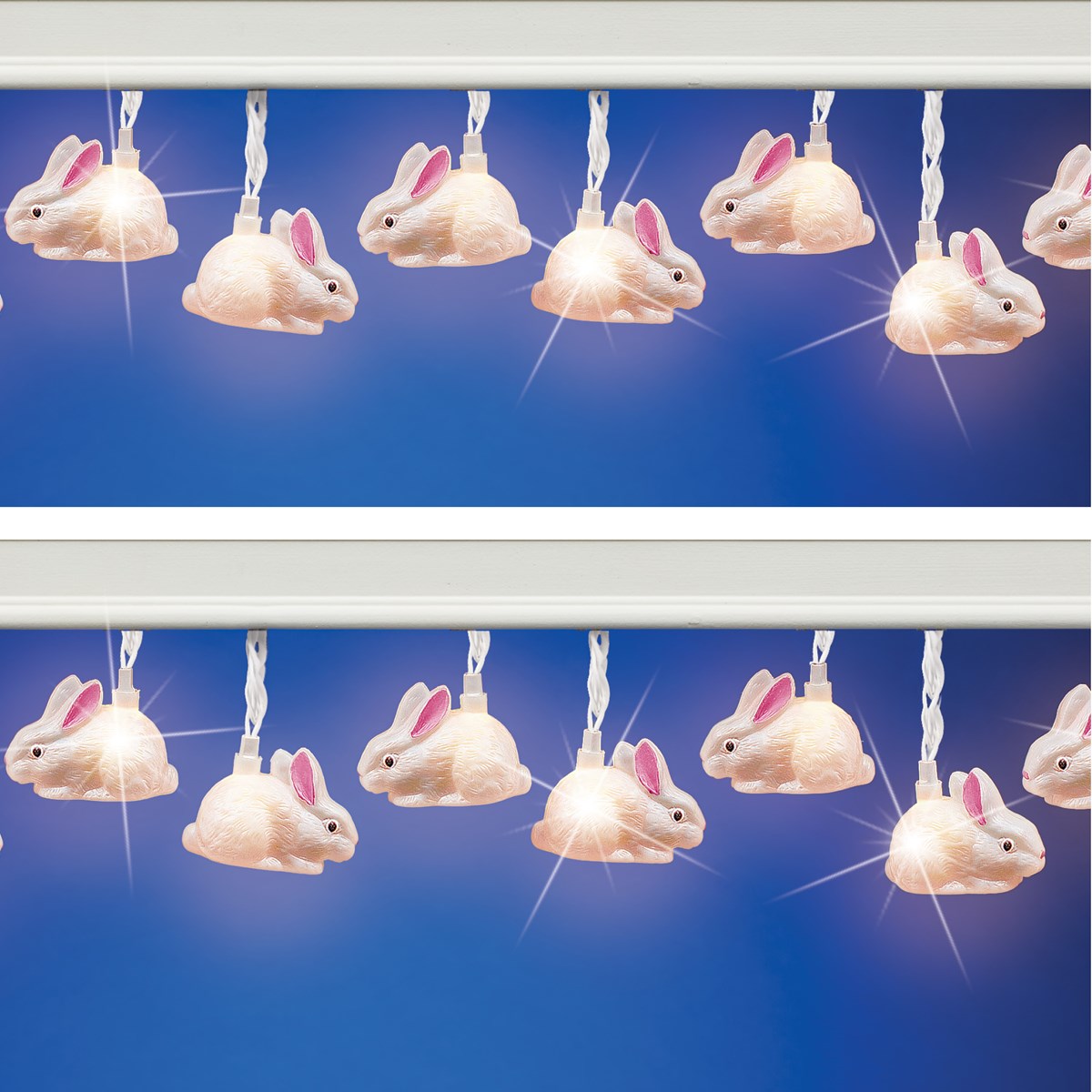 White Bunny String Lights Collections Etc.