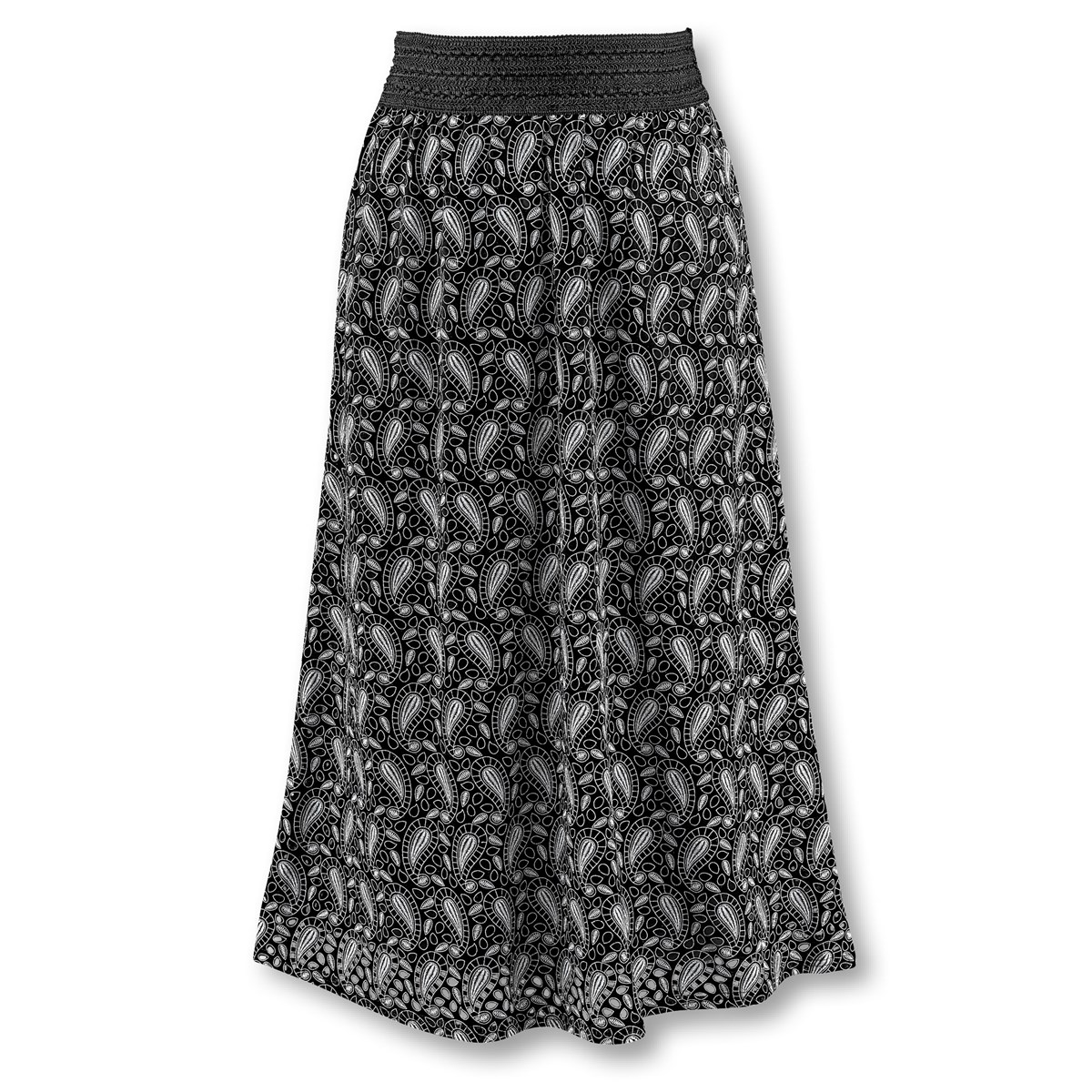 Paisley Pattern Eyelet Lace Skirt with Full Sweep Hemline Collections