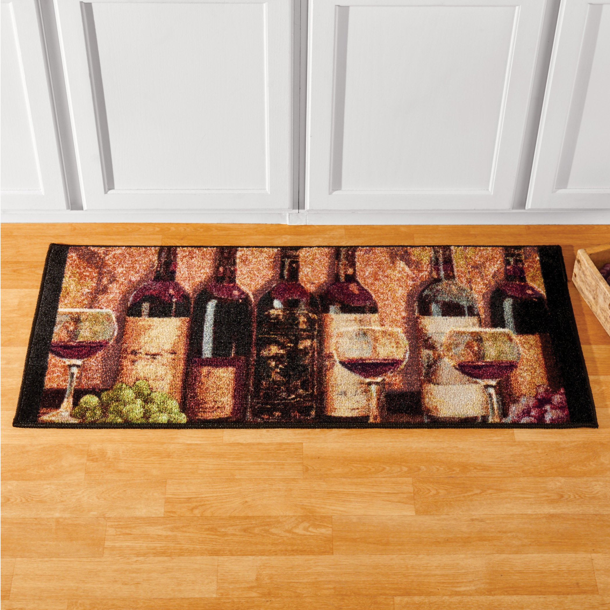 Wine Kitchen Rug With Non Slip Backing Collections Etc Wine Kitchen Rug With Non Slip Backing