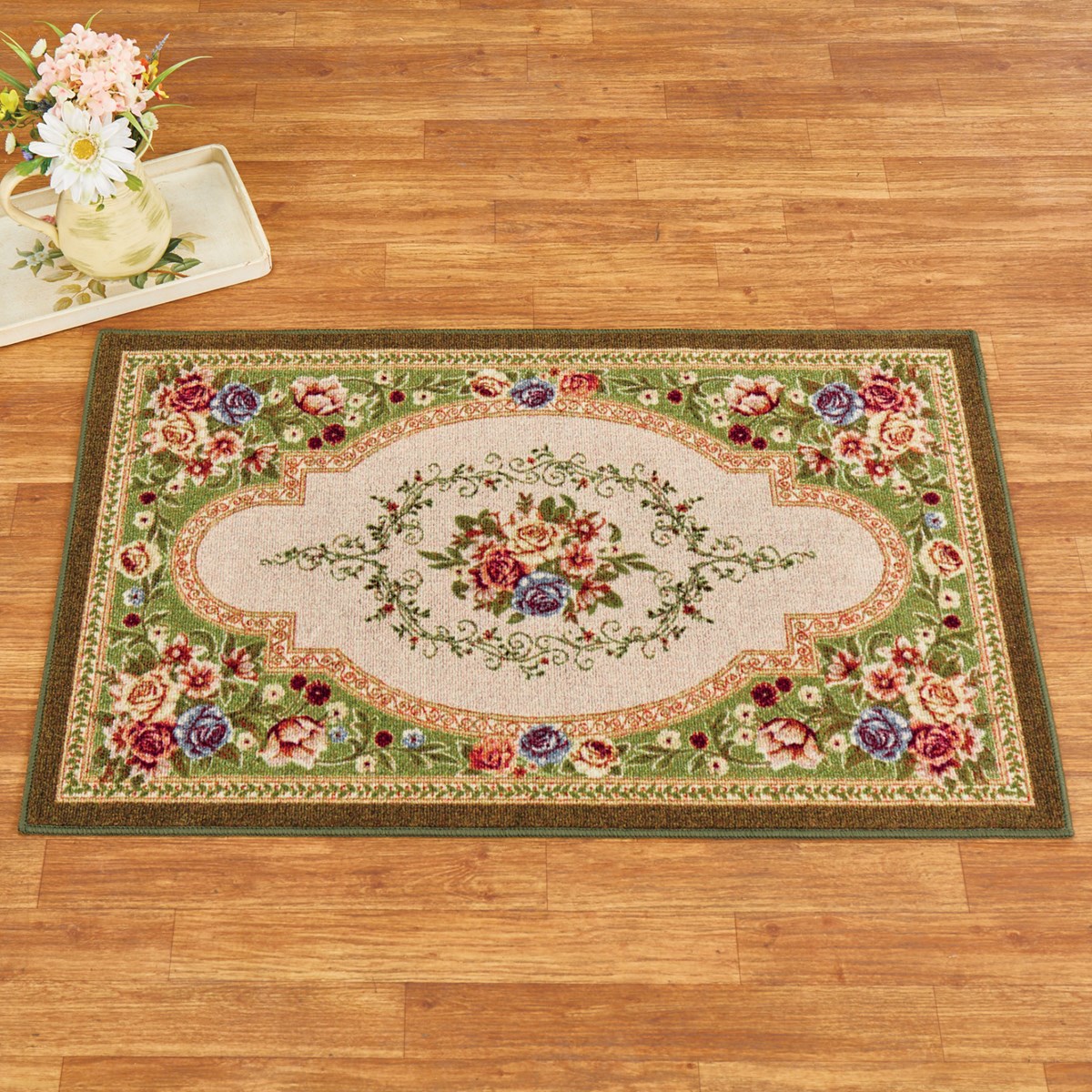 Charming Classic Estate Rose Tufted Accent Rug Collections Etc.