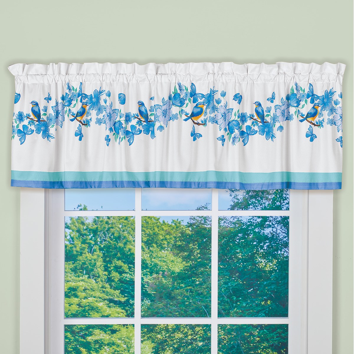 Blue Birds and Butterflies Window Valance Collections Etc.