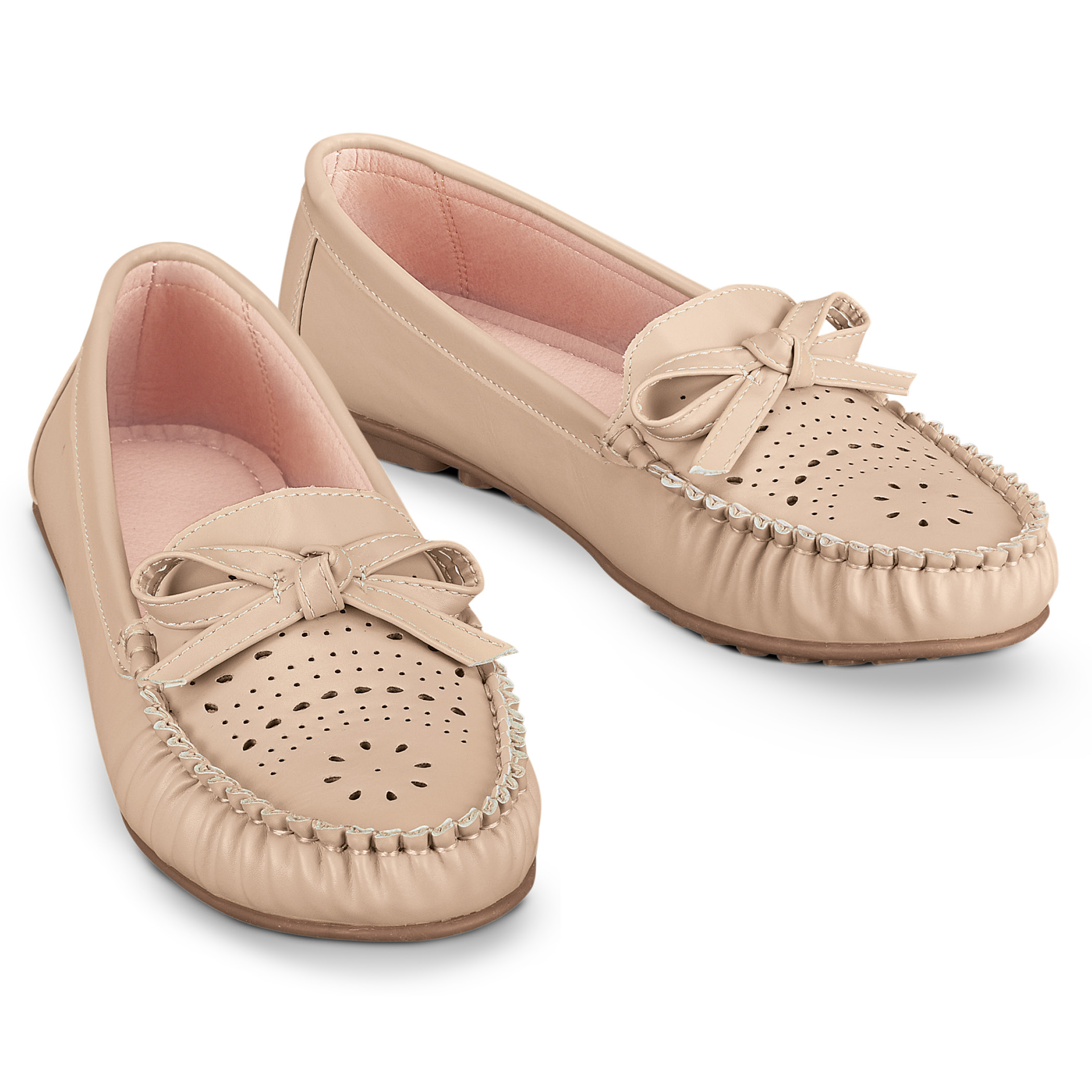 Collections Etc Damen Perforierte Mokassin Schuhe LAVENDEL 10 - Bild 6 von 6