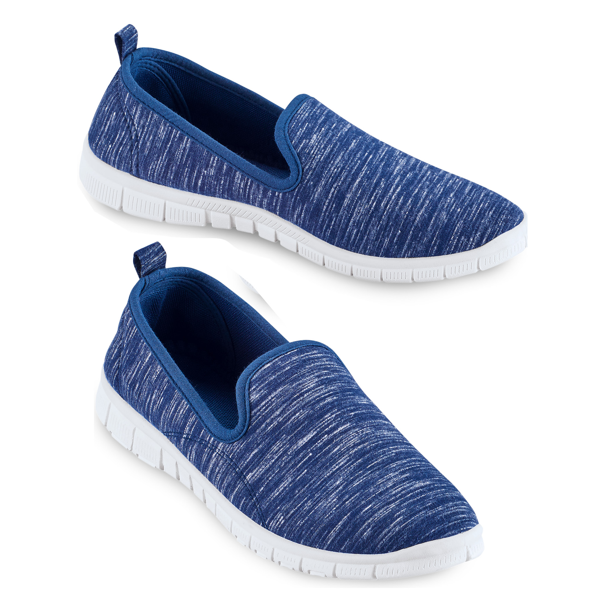 Slip On Lightweight Memory Foam Sole Sneakers, Regular Width, Navy, 7