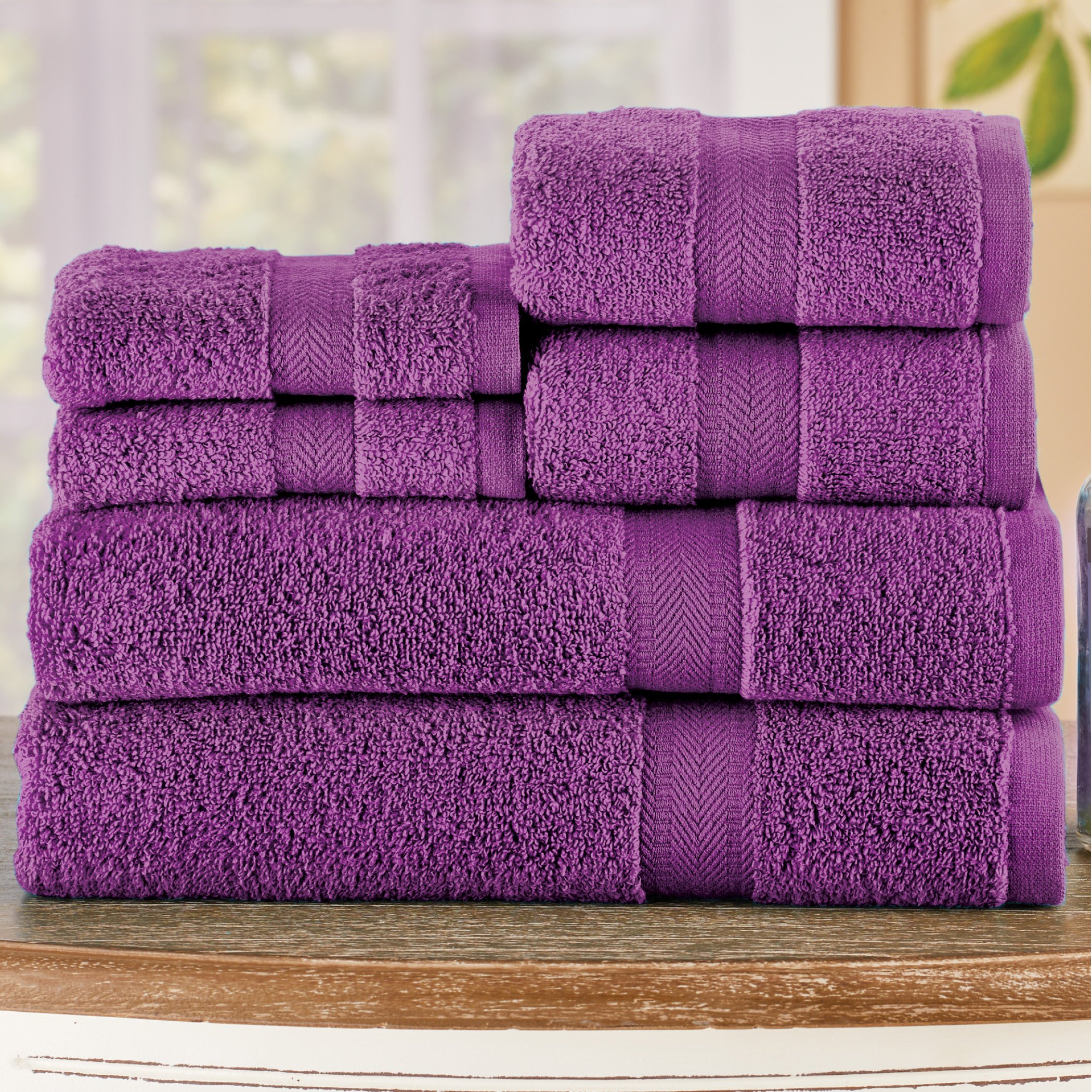 6-pc Zero Twist Bath Towel Set - Picture 13 of 21