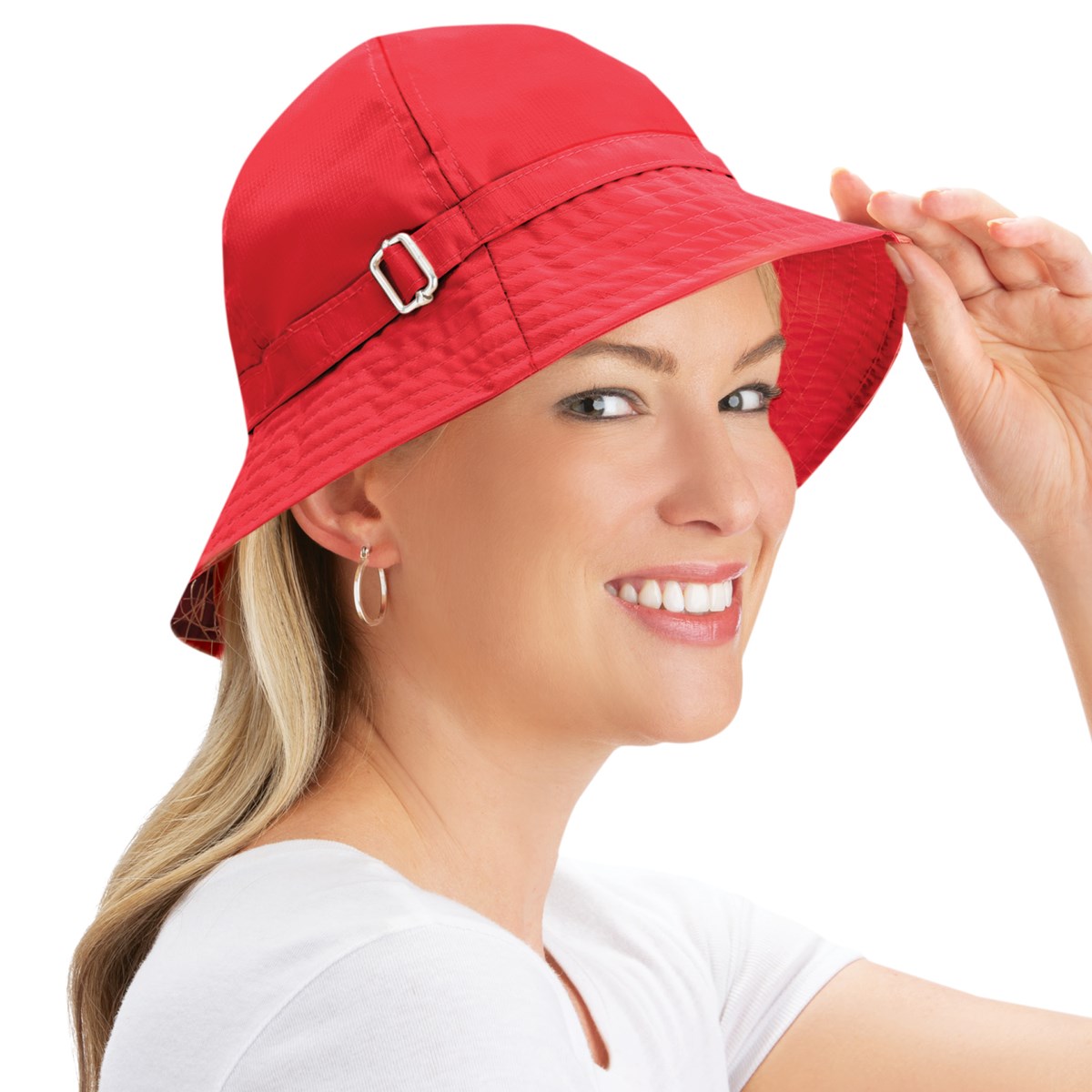 Classic Bucket Cloche Hat with Buckle Detail Collections Etc.