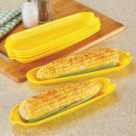 Corn On The Cob Corn Holder Dishes Set Of 6 Collections Etc