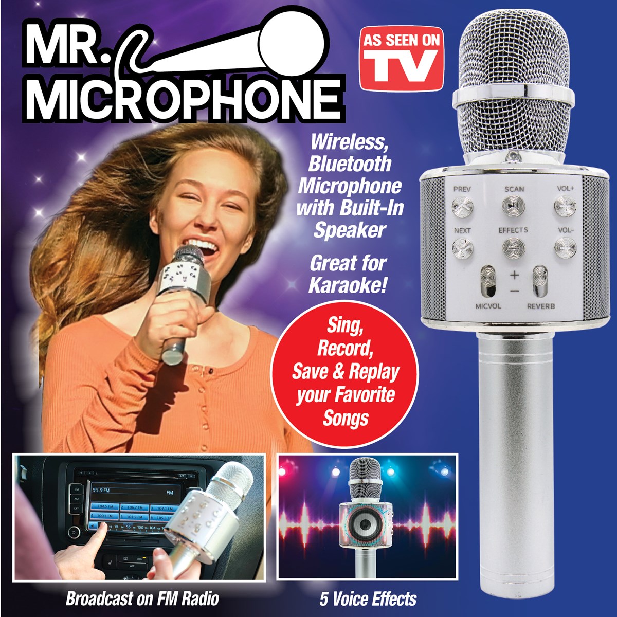 Mr Microphone with Built in Speaker Collections Etc.