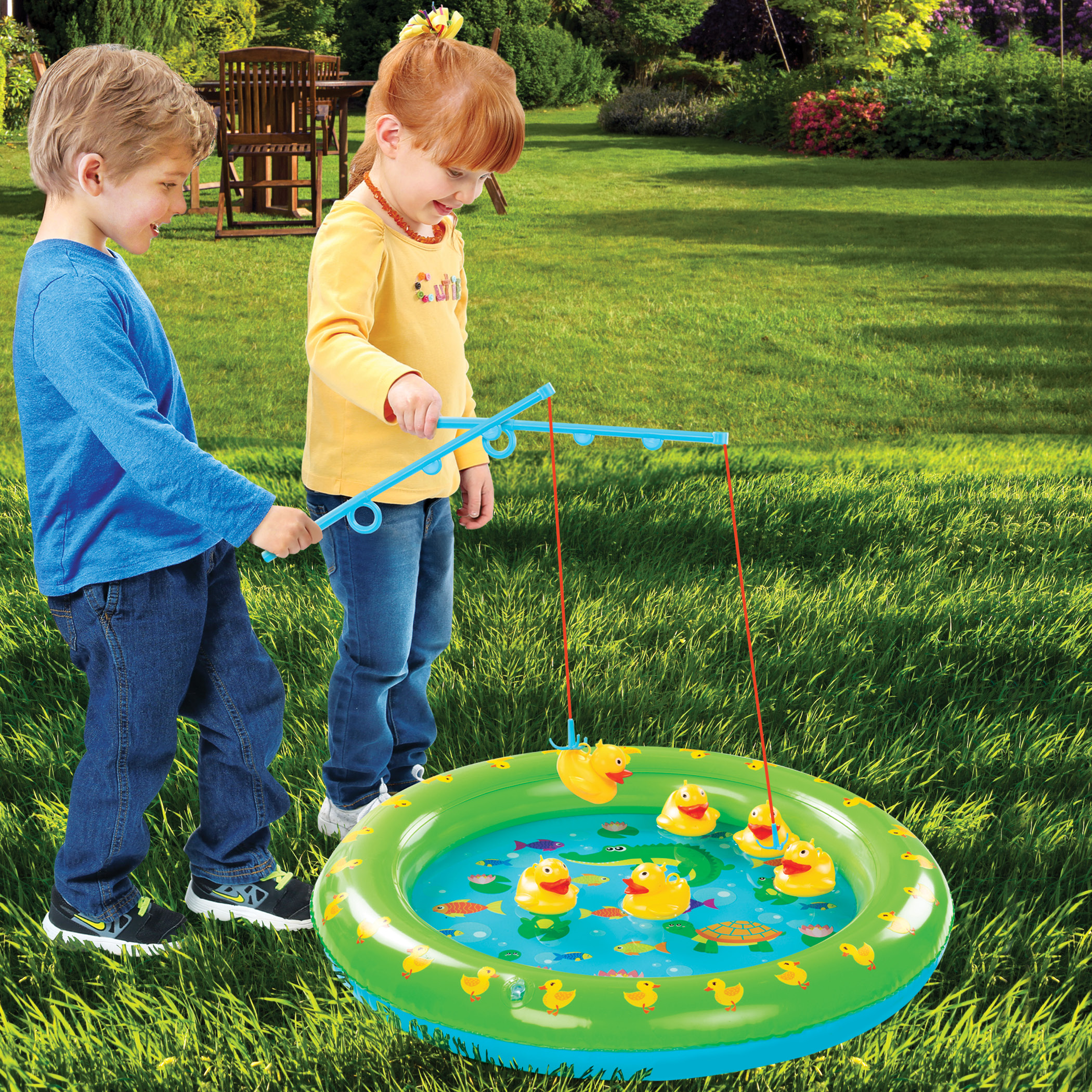 Kids Duck Pond Backyard Fishing Game Set