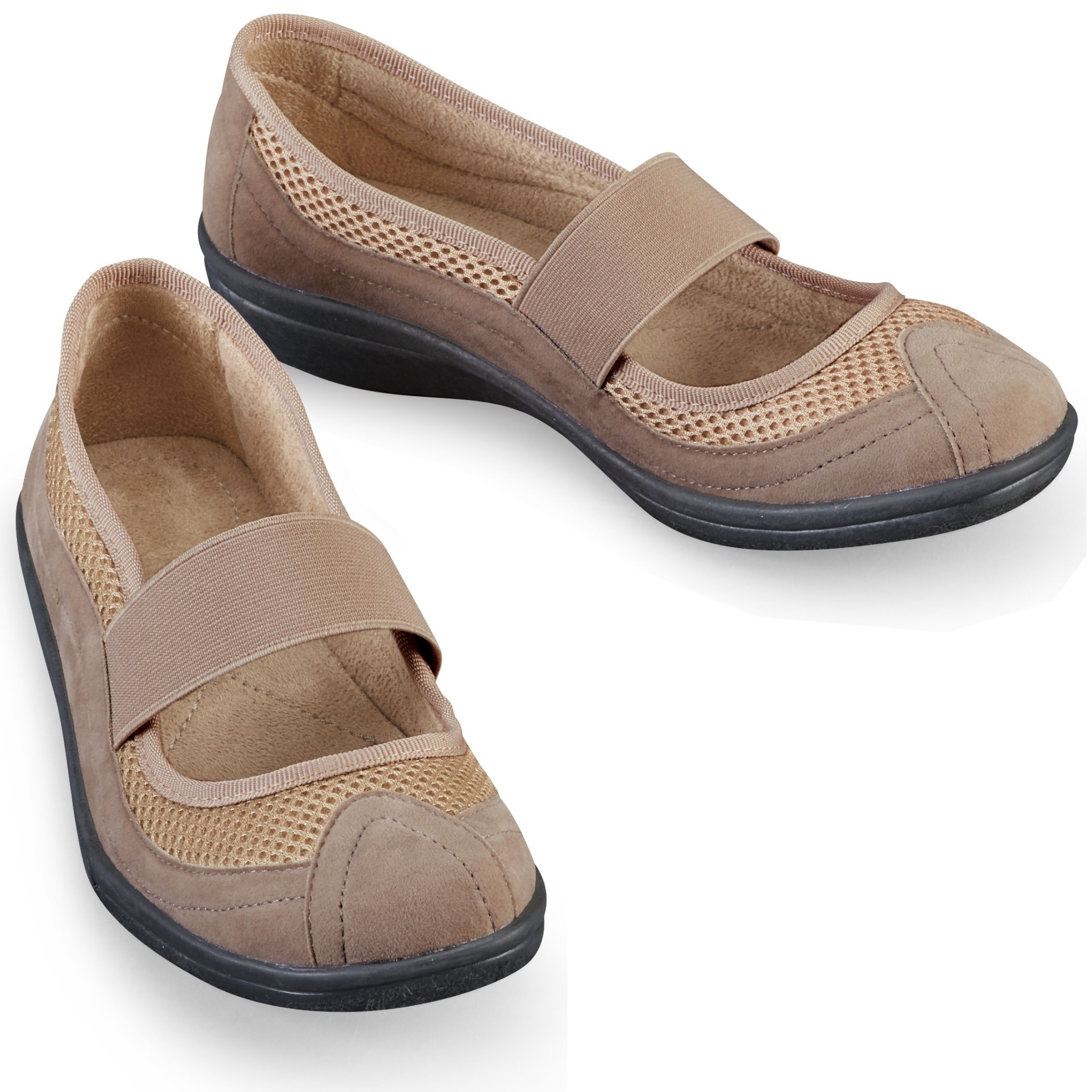 Sporty Slip-on Mary Jane Comfort Shoes - Picture 5 of 9