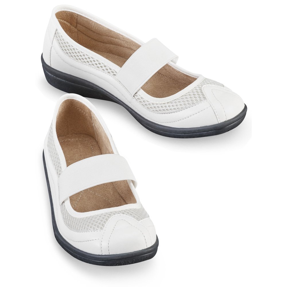 Sporty Slip-on Mary Jane Comfort Shoes - Picture 7 of 9