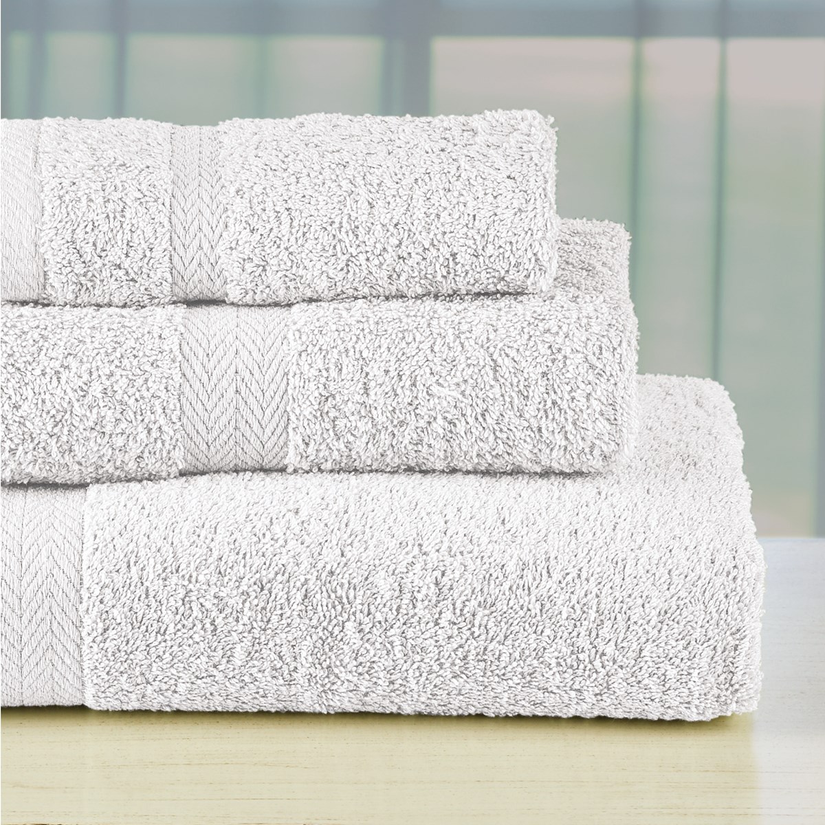 Deluxe Cotton Tufted Bathroom Towels - Set of 3 | Collections Etc.