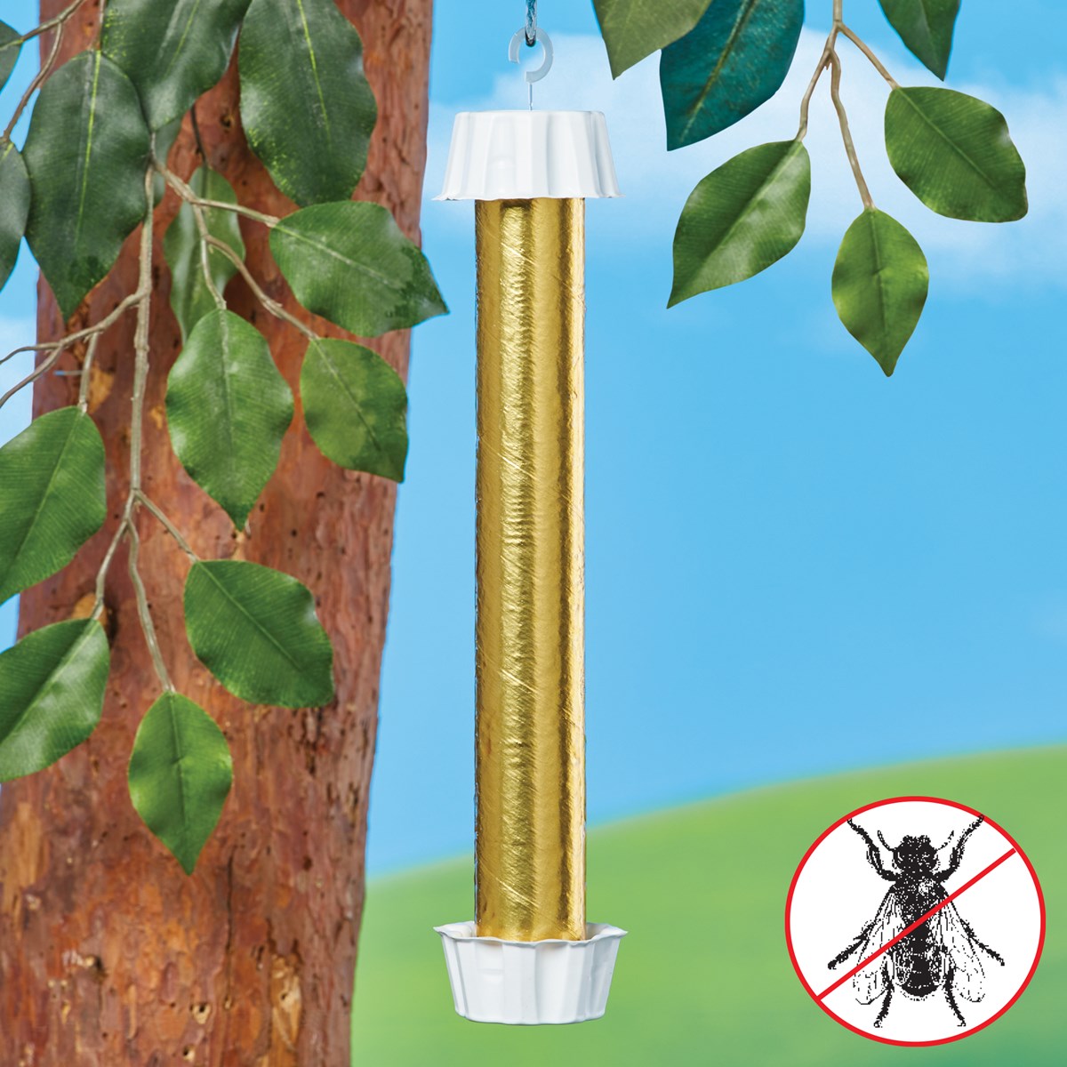 Catchmaster Disposable Gold NonToxic Fly Trap Stick Set of 4