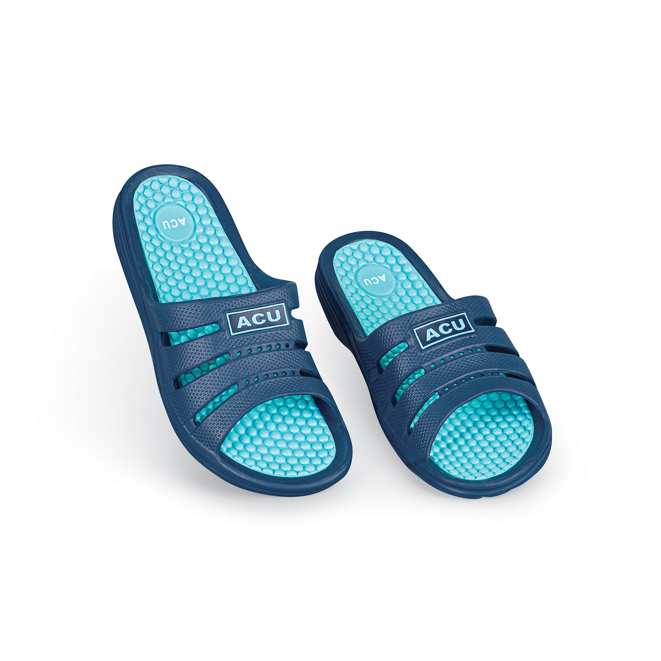 Mens Lightweight Massaging Comfort Slip-On Slides - 第 3/12 張圖片
