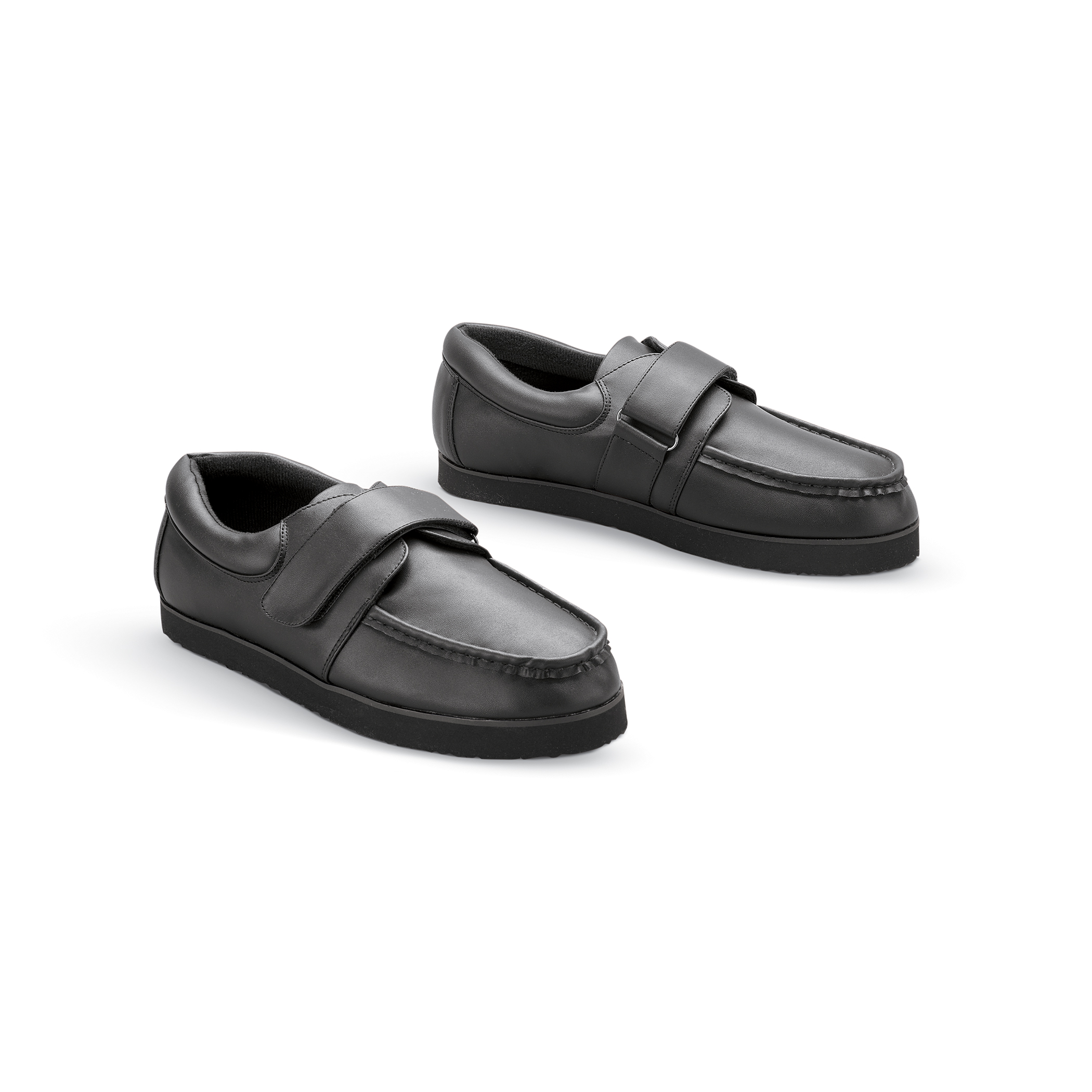 Classic Style Non Slip Men's Wide Comfort Shoes, Black, 11W
