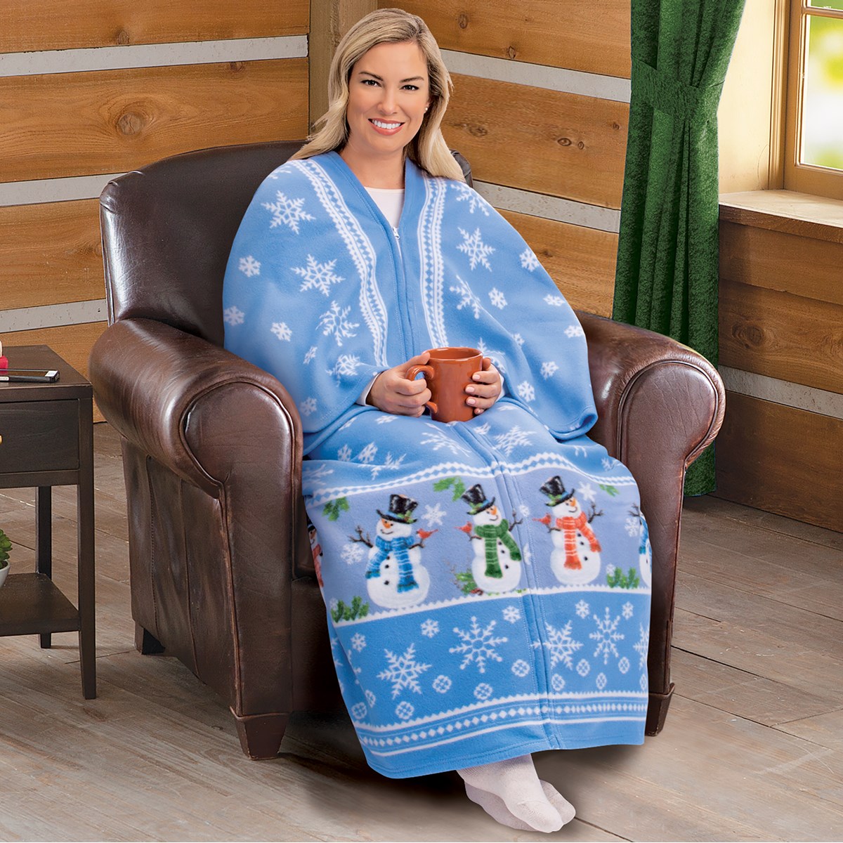 Snowman and Snowflake Soft Fleece Blanket Cuddle Wrap Collections Etc.