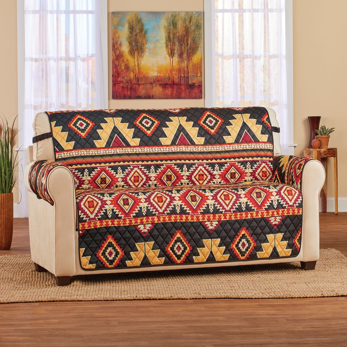 Protective Southwest Style Quilted Furniture Cover Collections Etc.