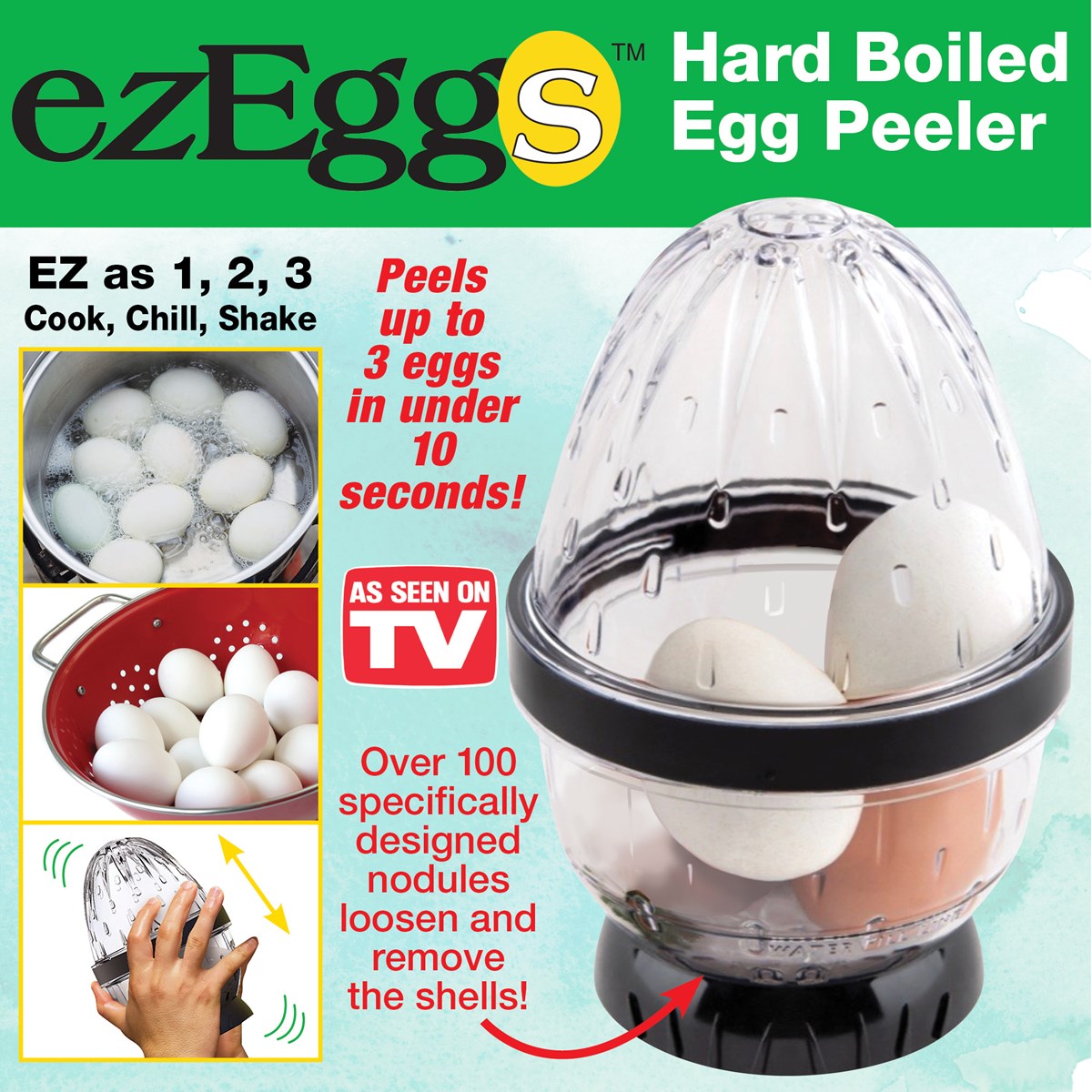 EZ Eggs Hard Boiled Egg Peeler Collections Etc.