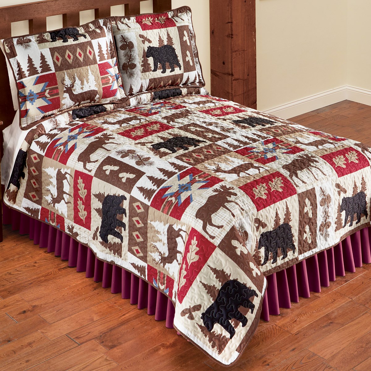 Aztec Tahoe Cabin Woodland Patchwork Quilt Collections Etc.