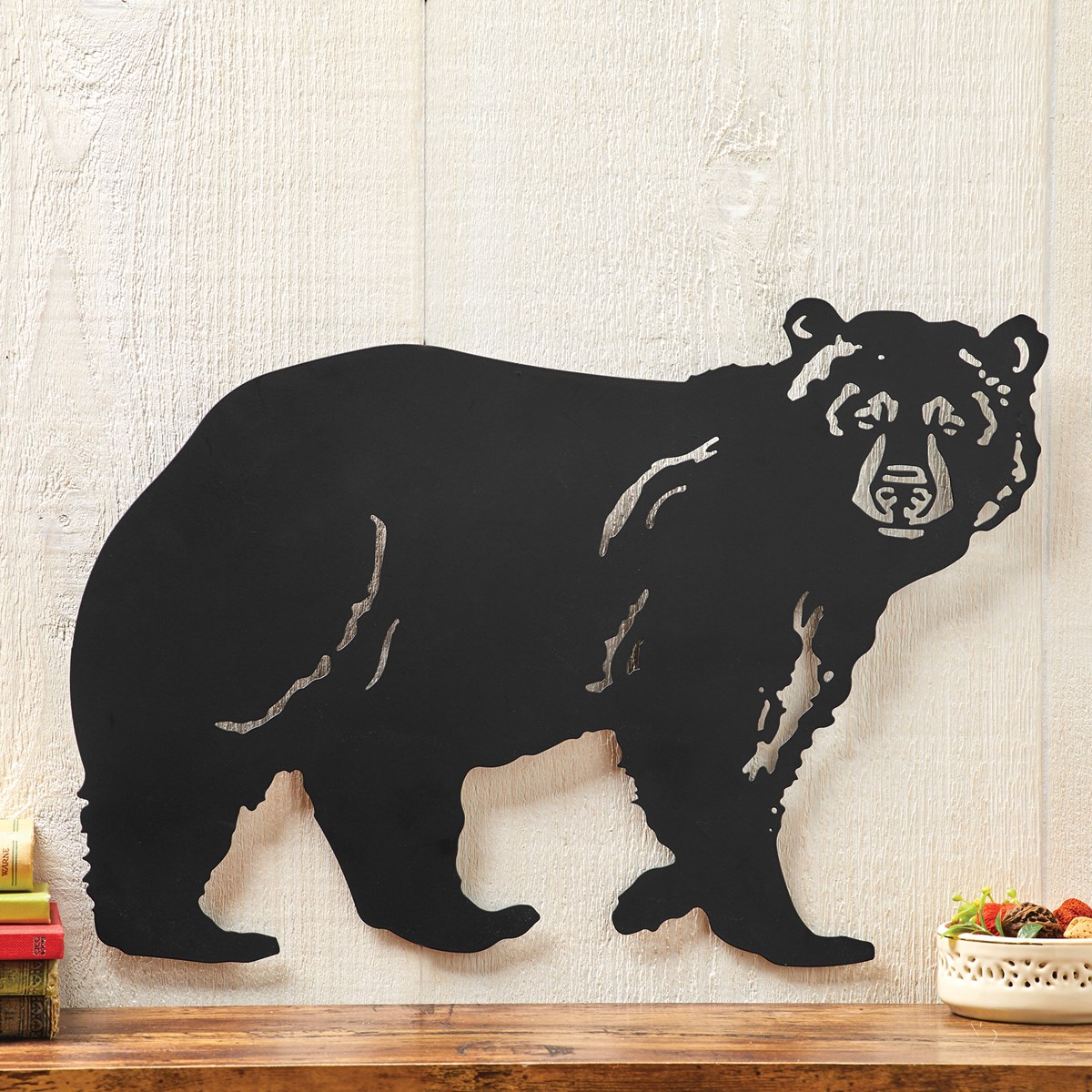 Walking Bear Silhouette Northwoods Wall Art Decor Collections Etc