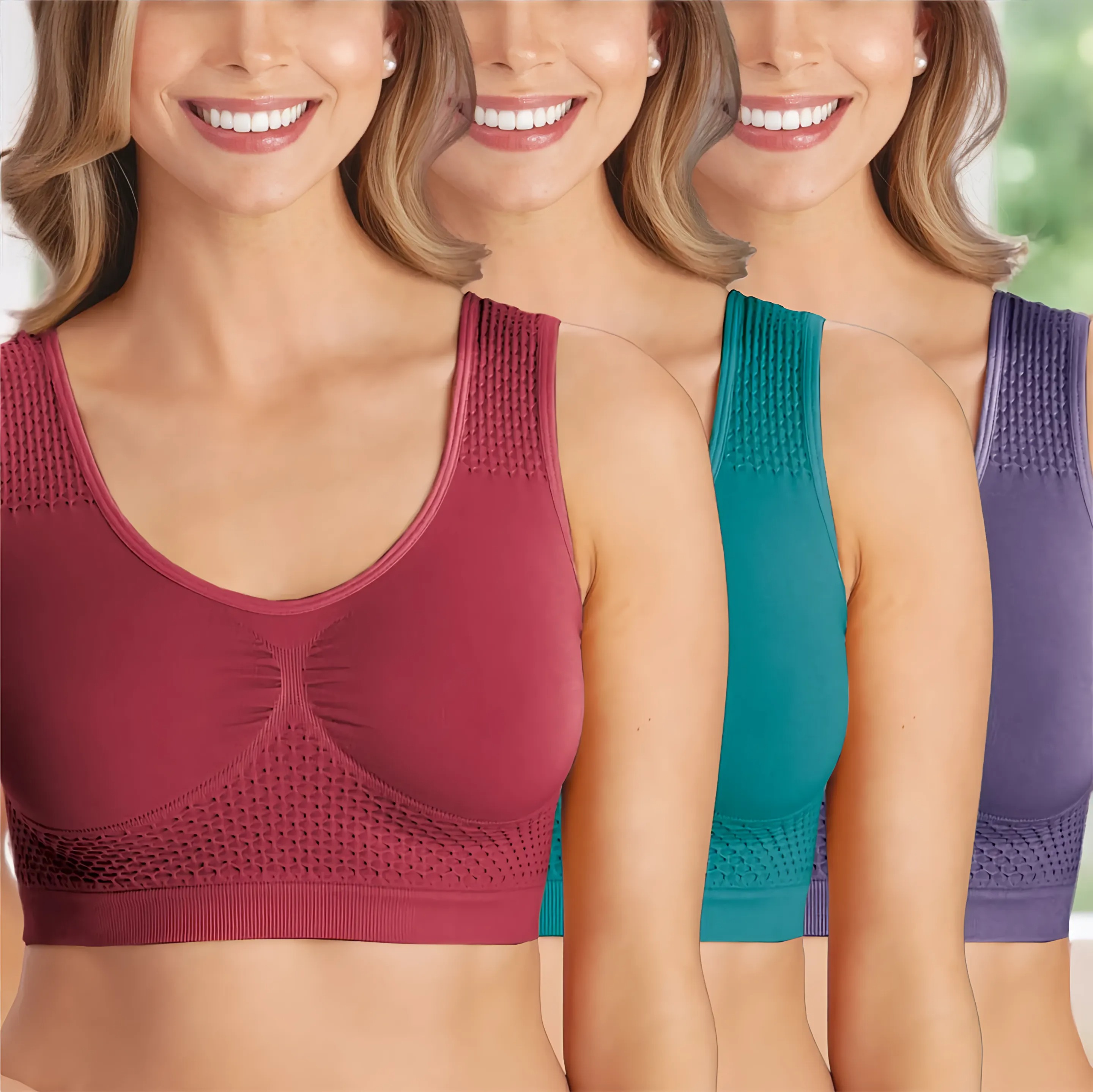 Women's Seamles & Soft Comfort Bra-3pk - Picture 7 of 28