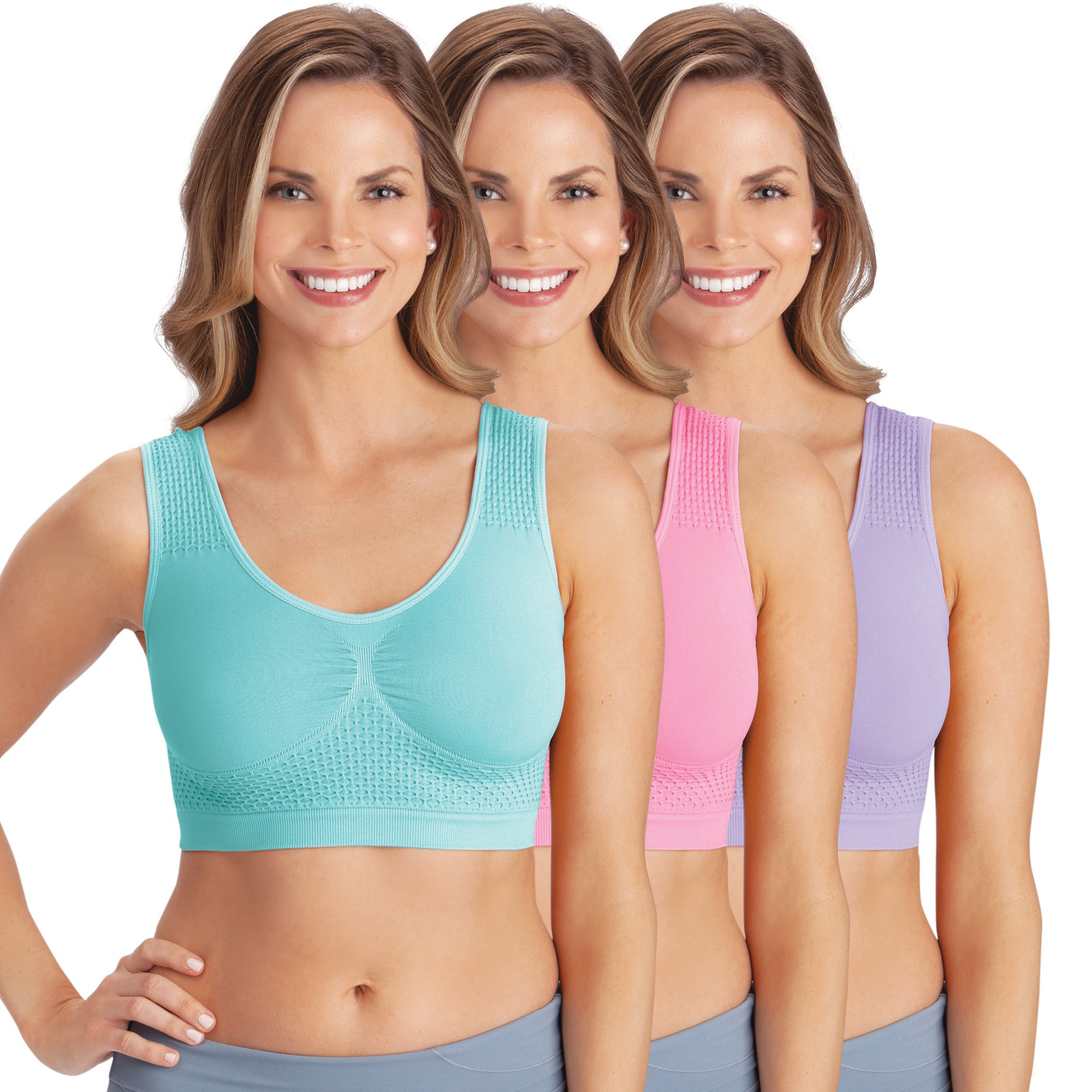 Women's Seamles & Soft Comfort Bra-3pk - Picture 20 of 28