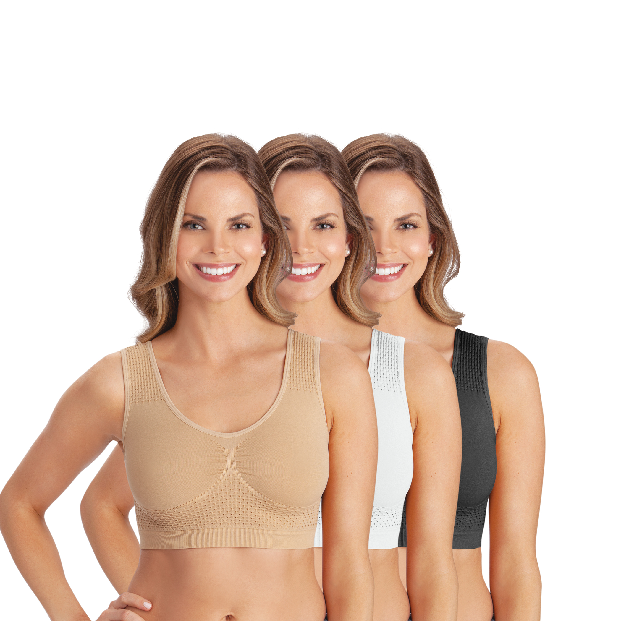 Women's Seamles & Soft Comfort Bra-3pk