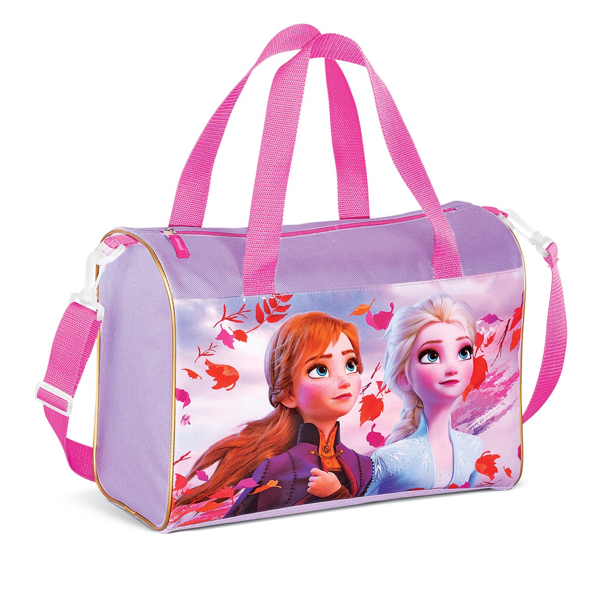 Frozen Zippered Overnight Pink Duffle Bag Collections Etc.