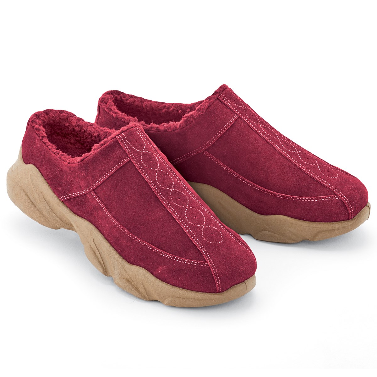 lined slip on shoes