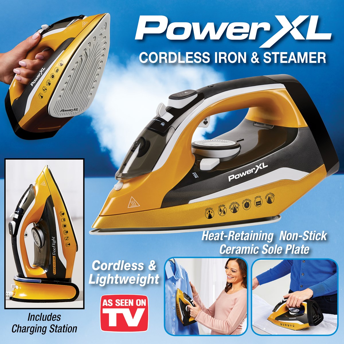 PowerXL™ Professional Grade Cordless Iron and Steamer Collections Etc.