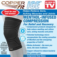 Copper Fit Ice Compression Knee Sleeve Shop Emergencydentistry