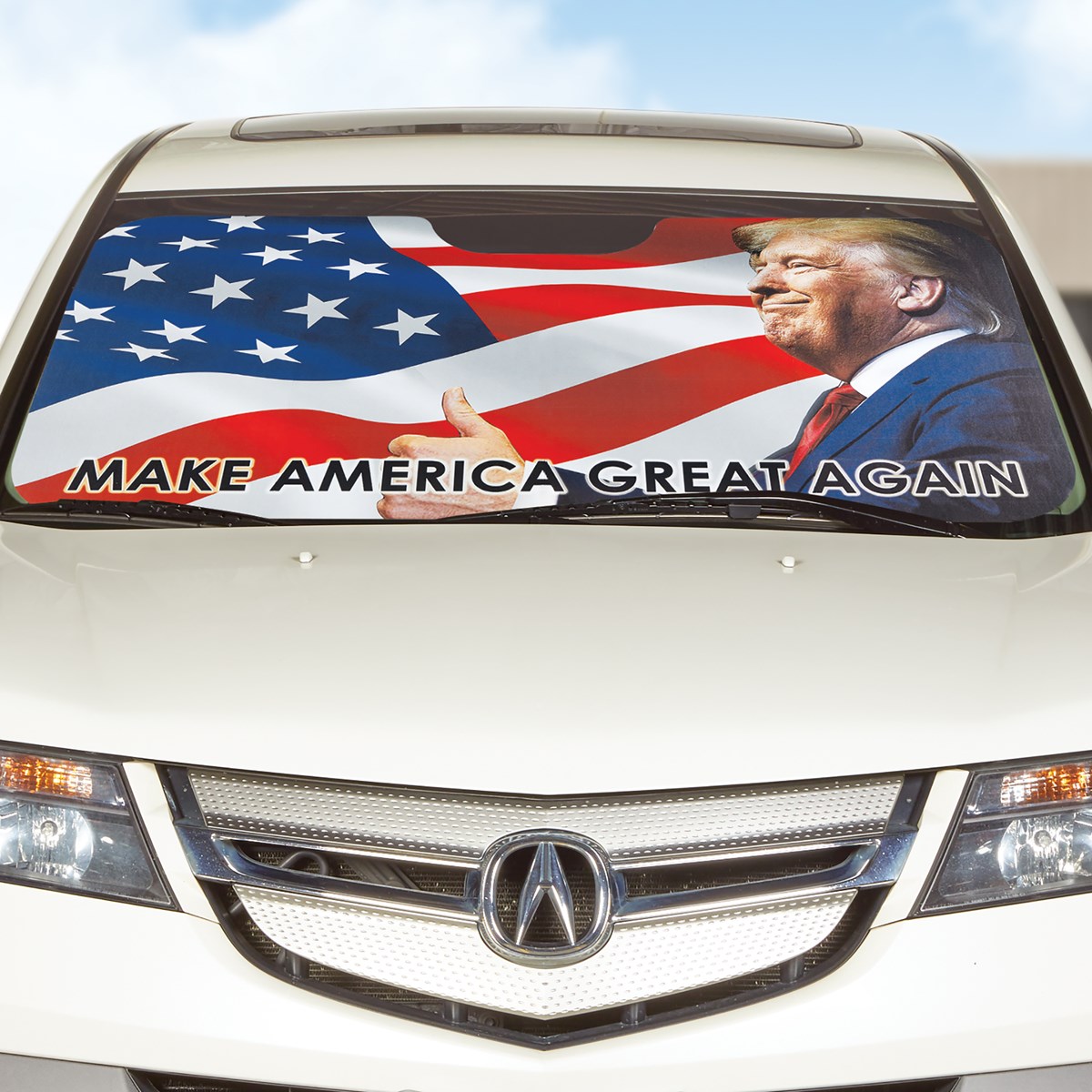 Donald Trump MAGA Automotive Windshield Sun Shade Collections Etc.