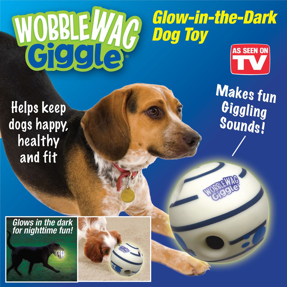 Wobble Wag Giggle Glow in the Dark Dog Toy Collections Etc.