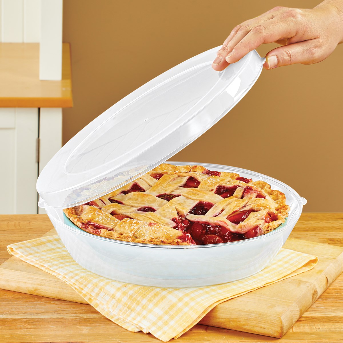 Special Design See Through Pie Keeper with Lid Collections Etc.