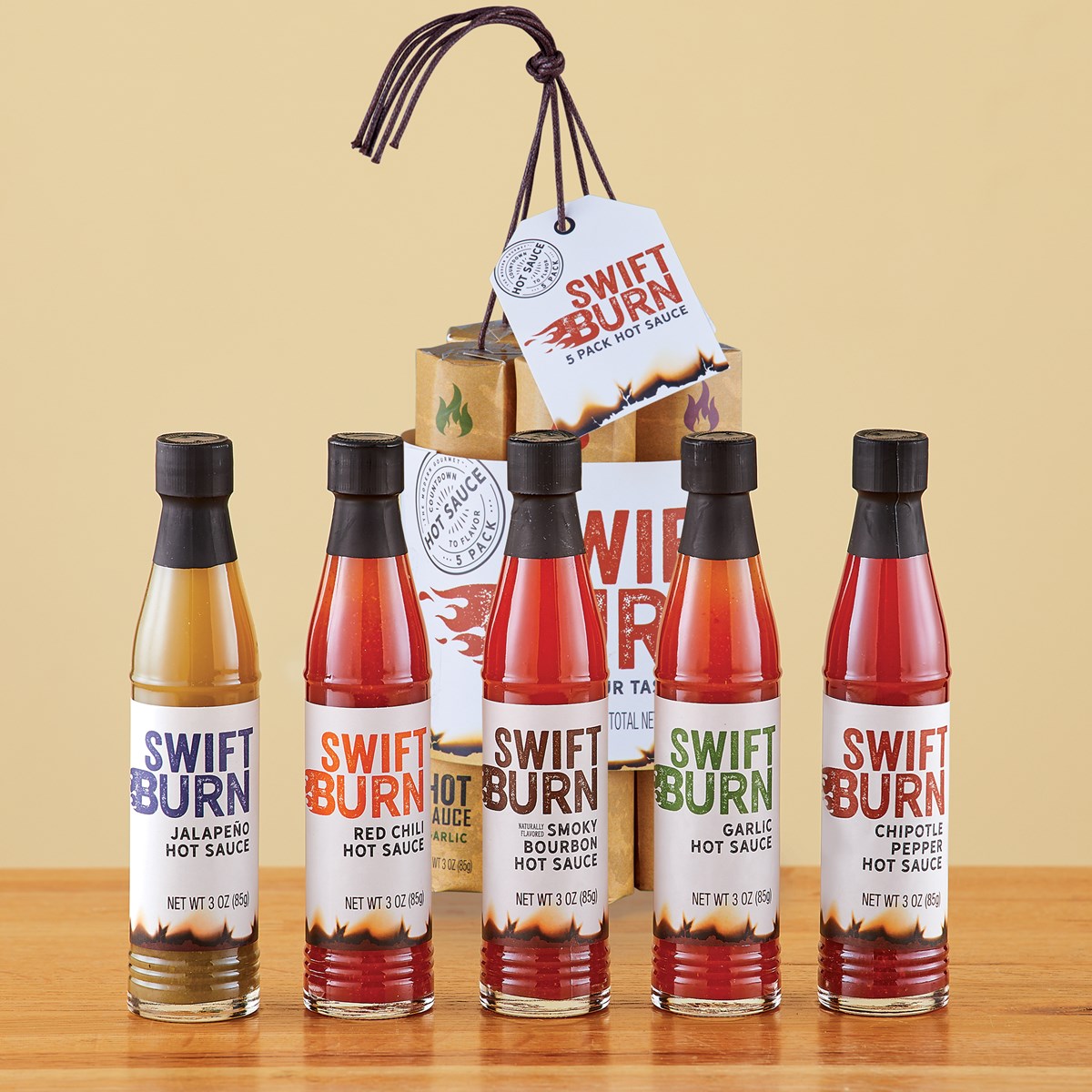 Swift Burn Multi Hot Sauces Dynamite Gift Set Set of 5 Collections Etc.