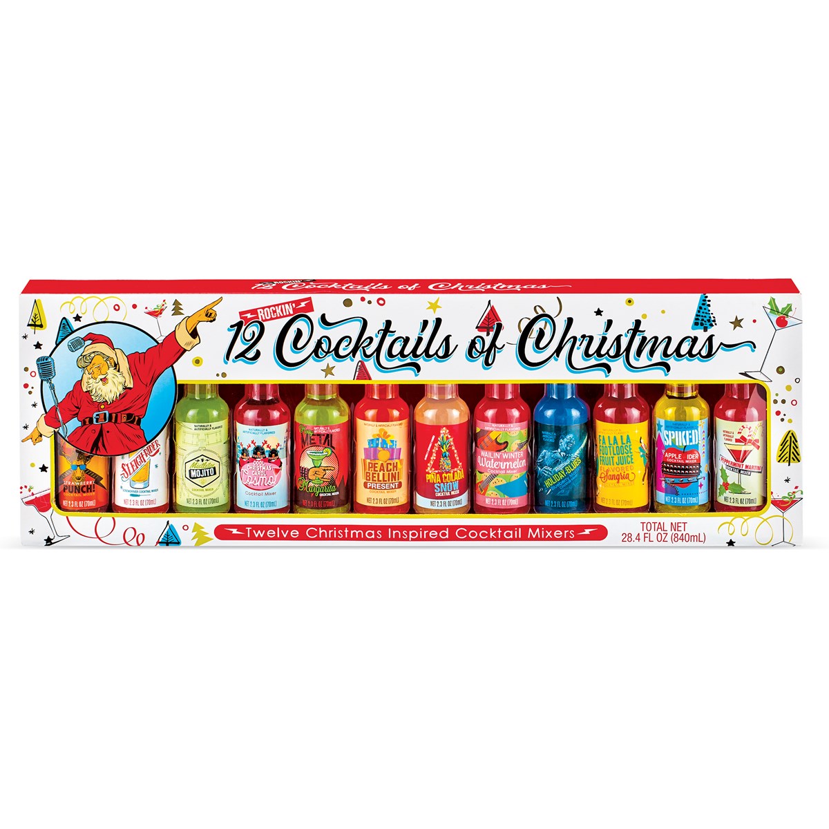 12 Cocktails of Christmas Festive Gift Box Set of 12 Collections Etc.