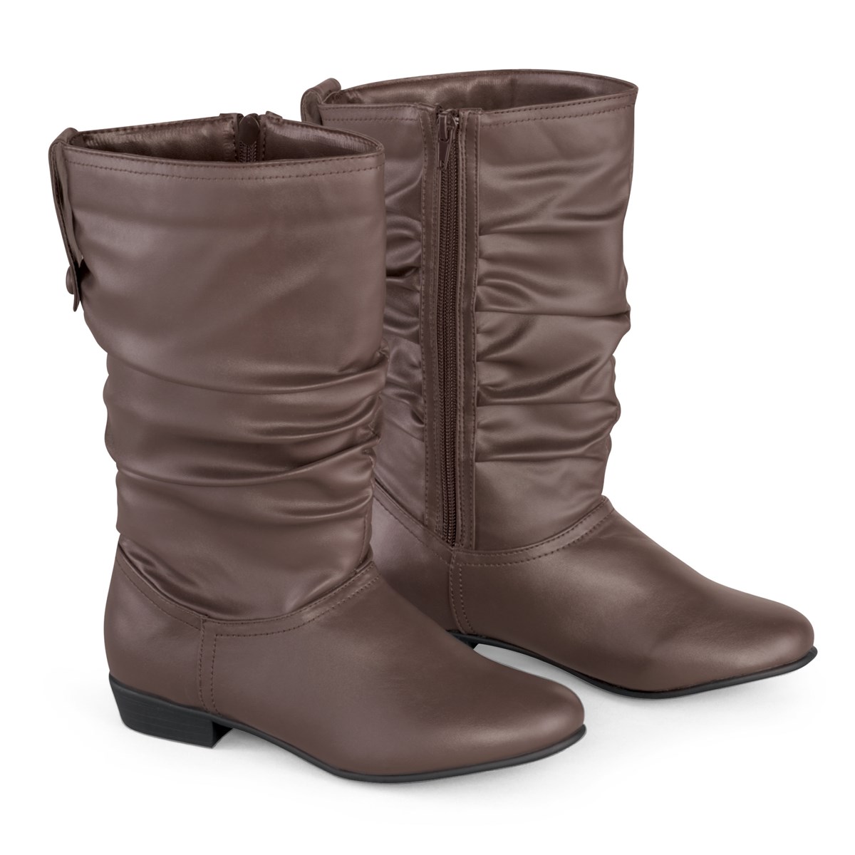 side zip walking boots