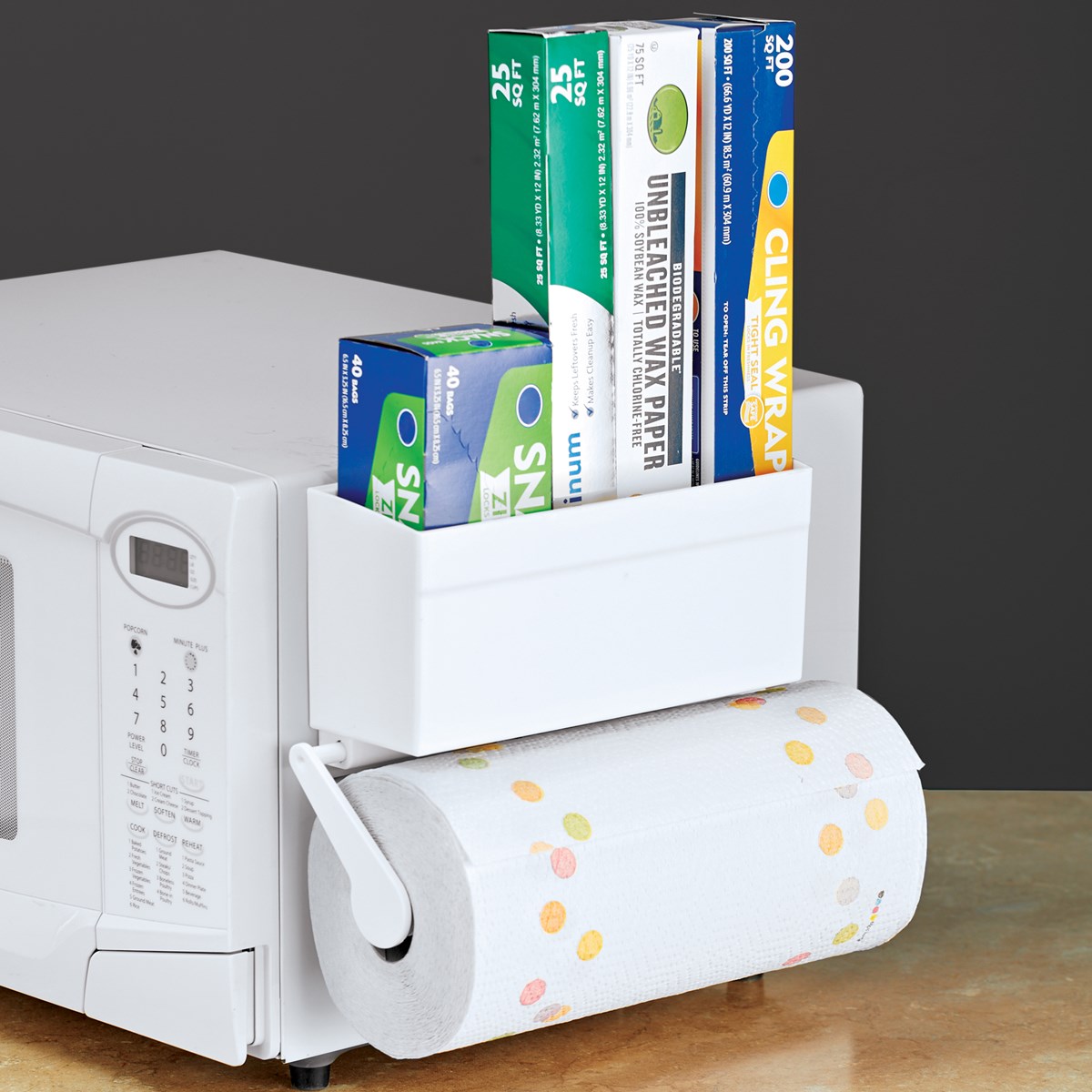 Paper Towel Holder and Storage Shelf Collections Etc.