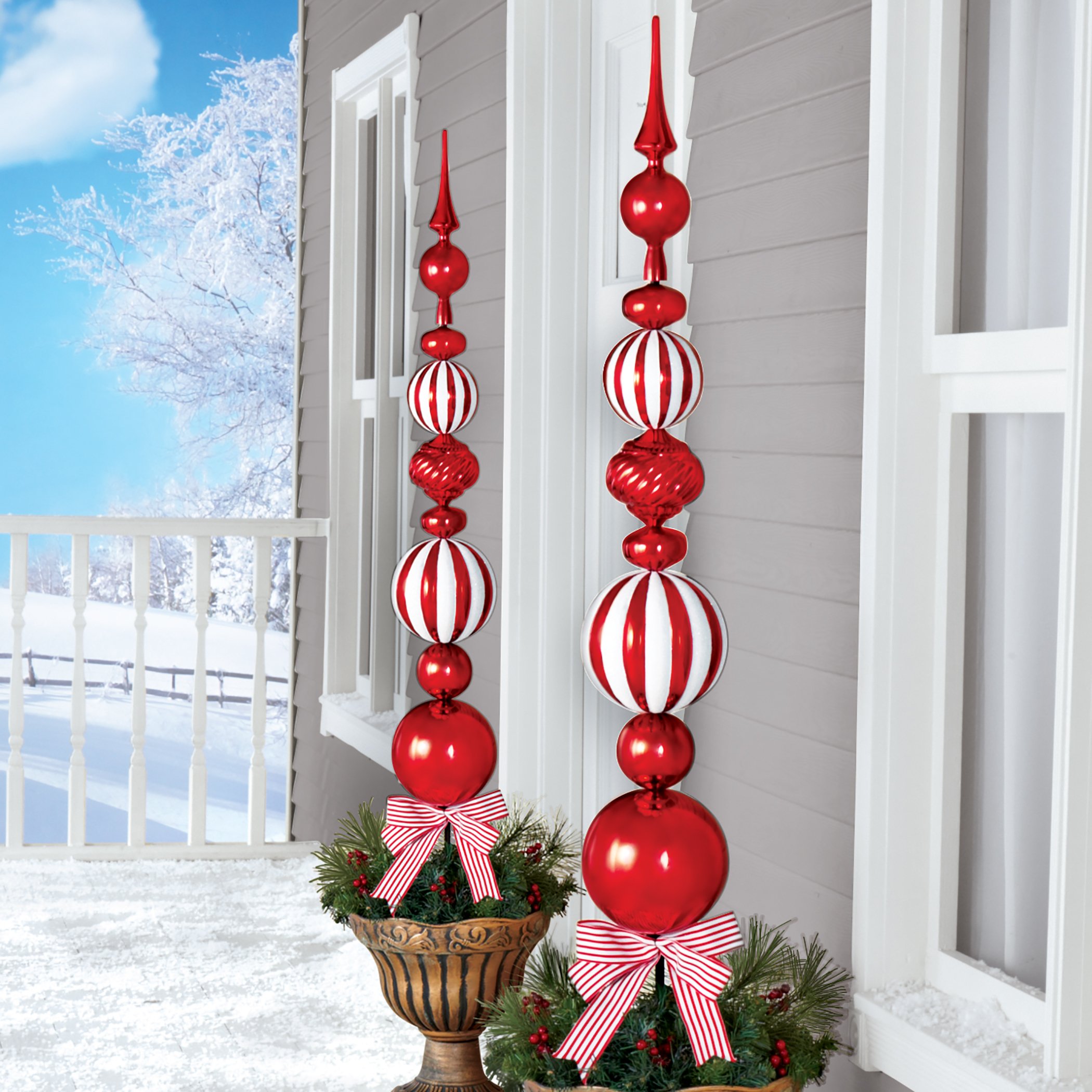 Large outdoor christmas finials Clearance
