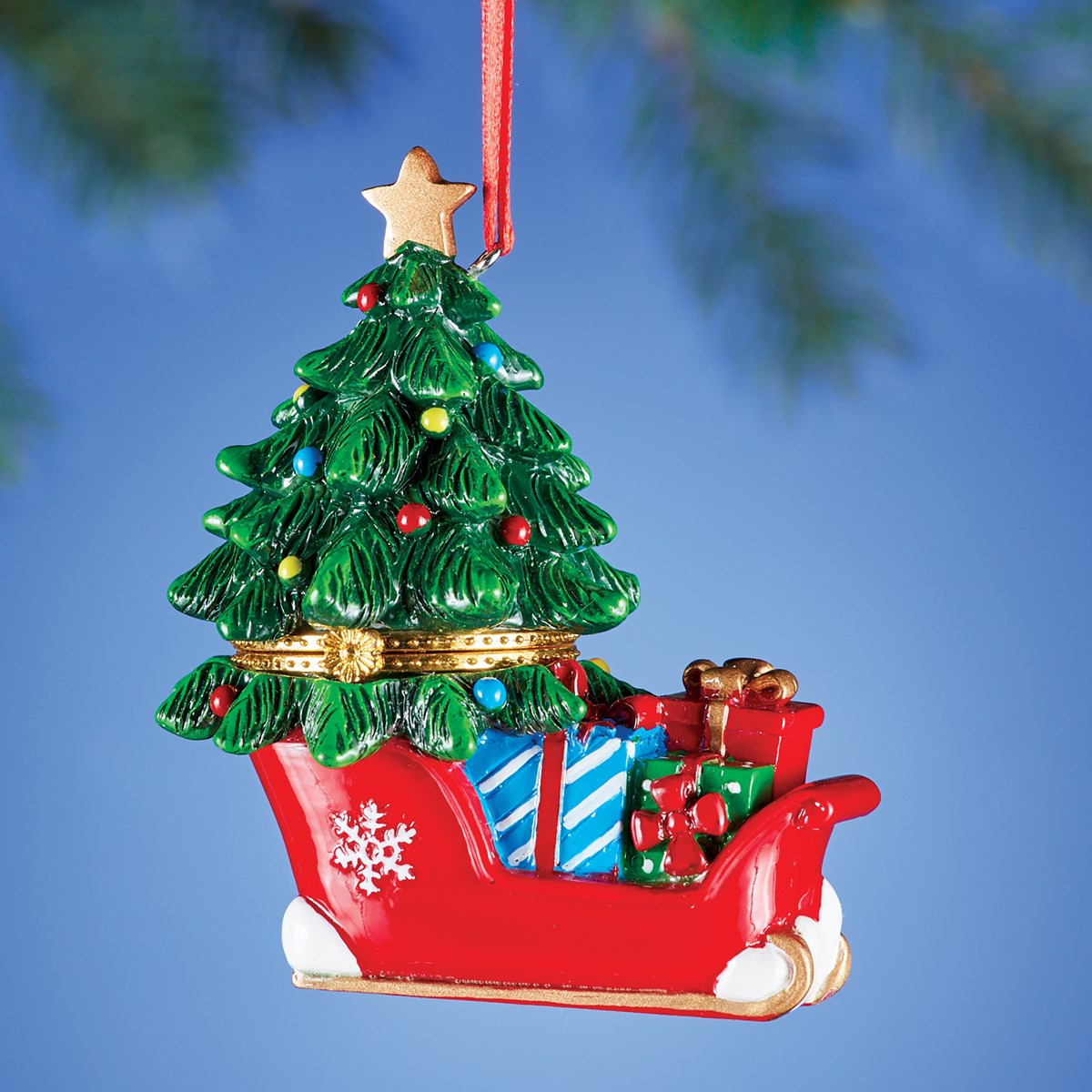 Hand Painted Holiday Trinket Box Ornament Collections Etc.