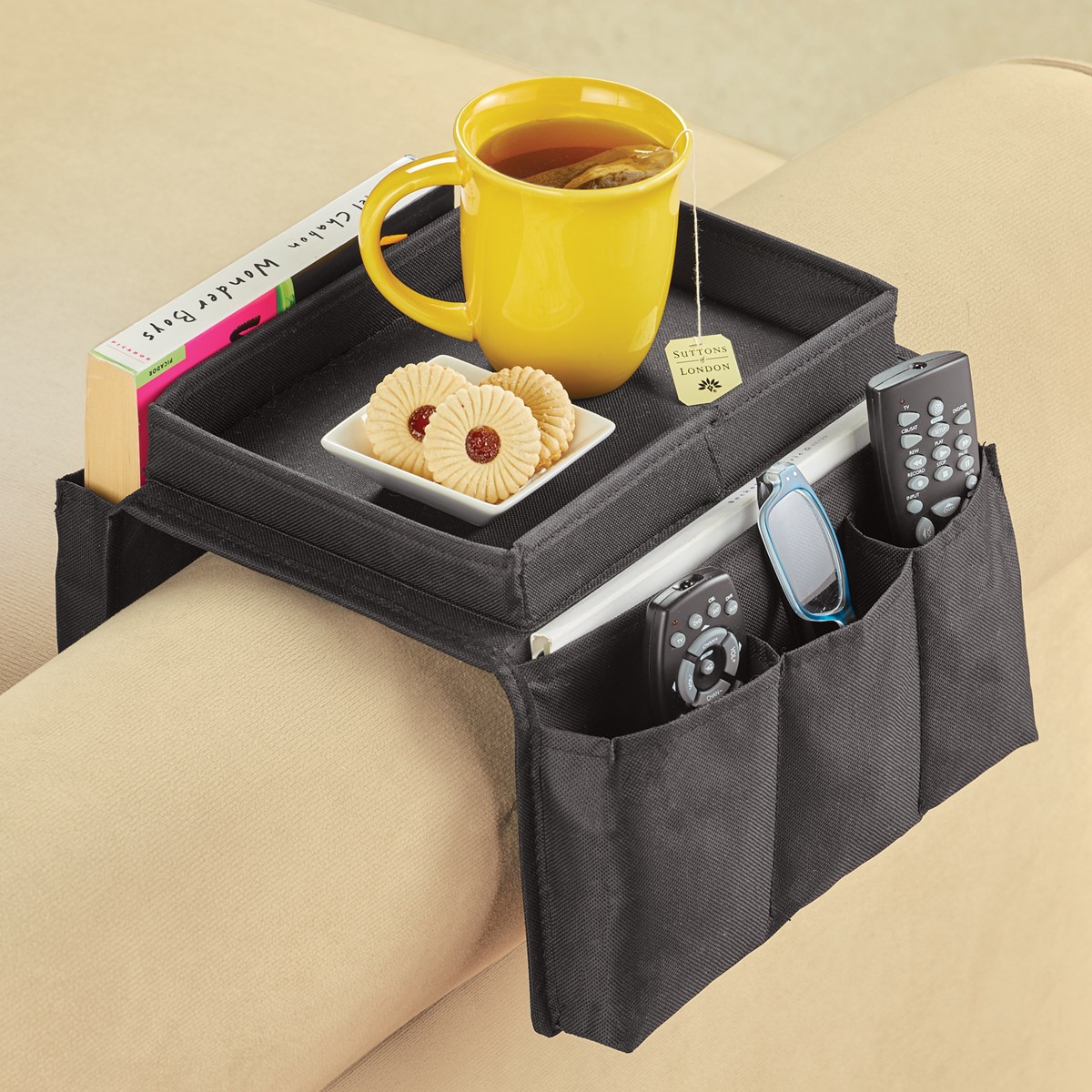 Furniture Arm Rest Storage and Organizer Top with Pockets Collections