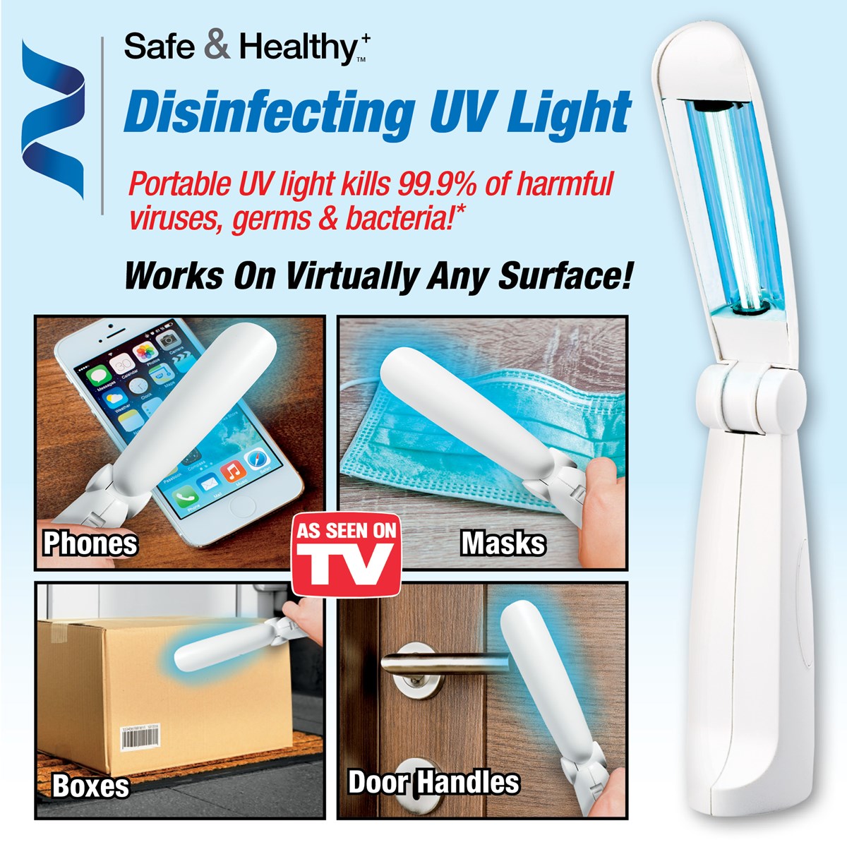 Portable Safe and Healthy Disinfecting UV Light Collections Etc.